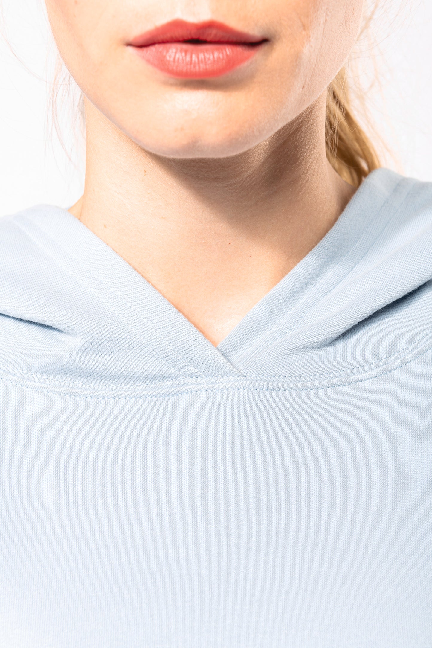 Bio lounge damessweater met capuchon