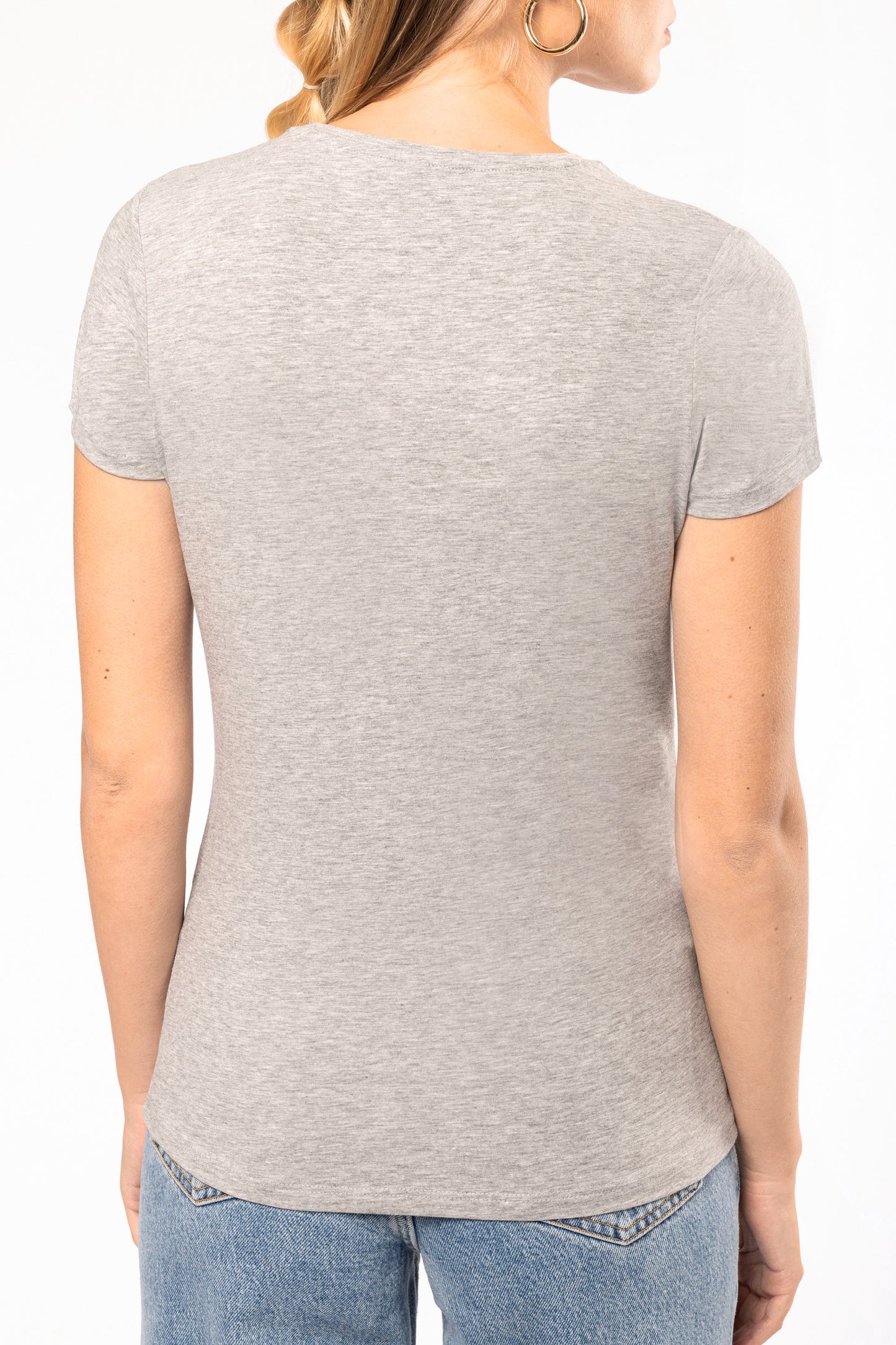 Dames-t-shirt ronde hals korte mouwen
