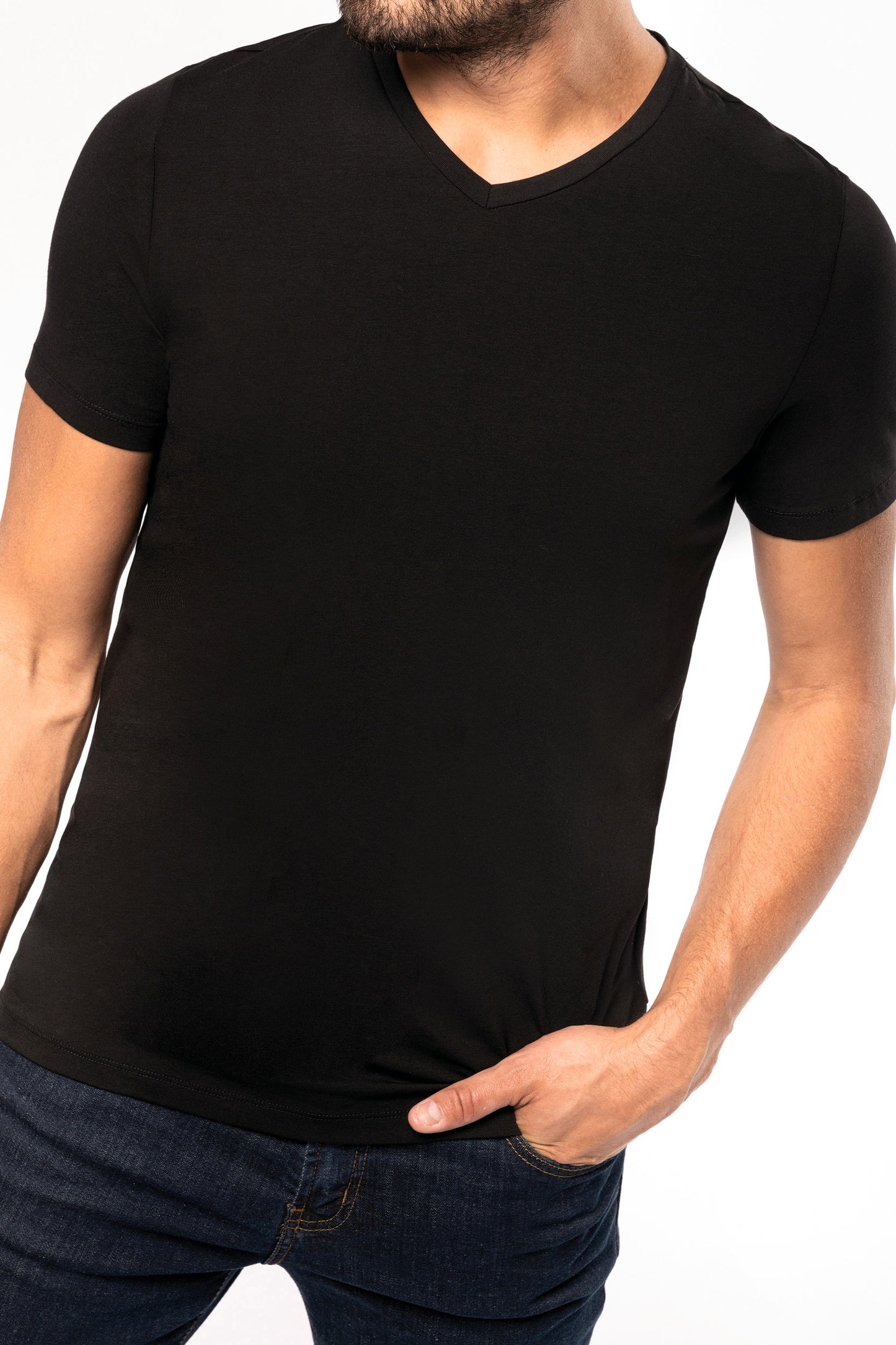 T-shirt korte mouwen V-hals