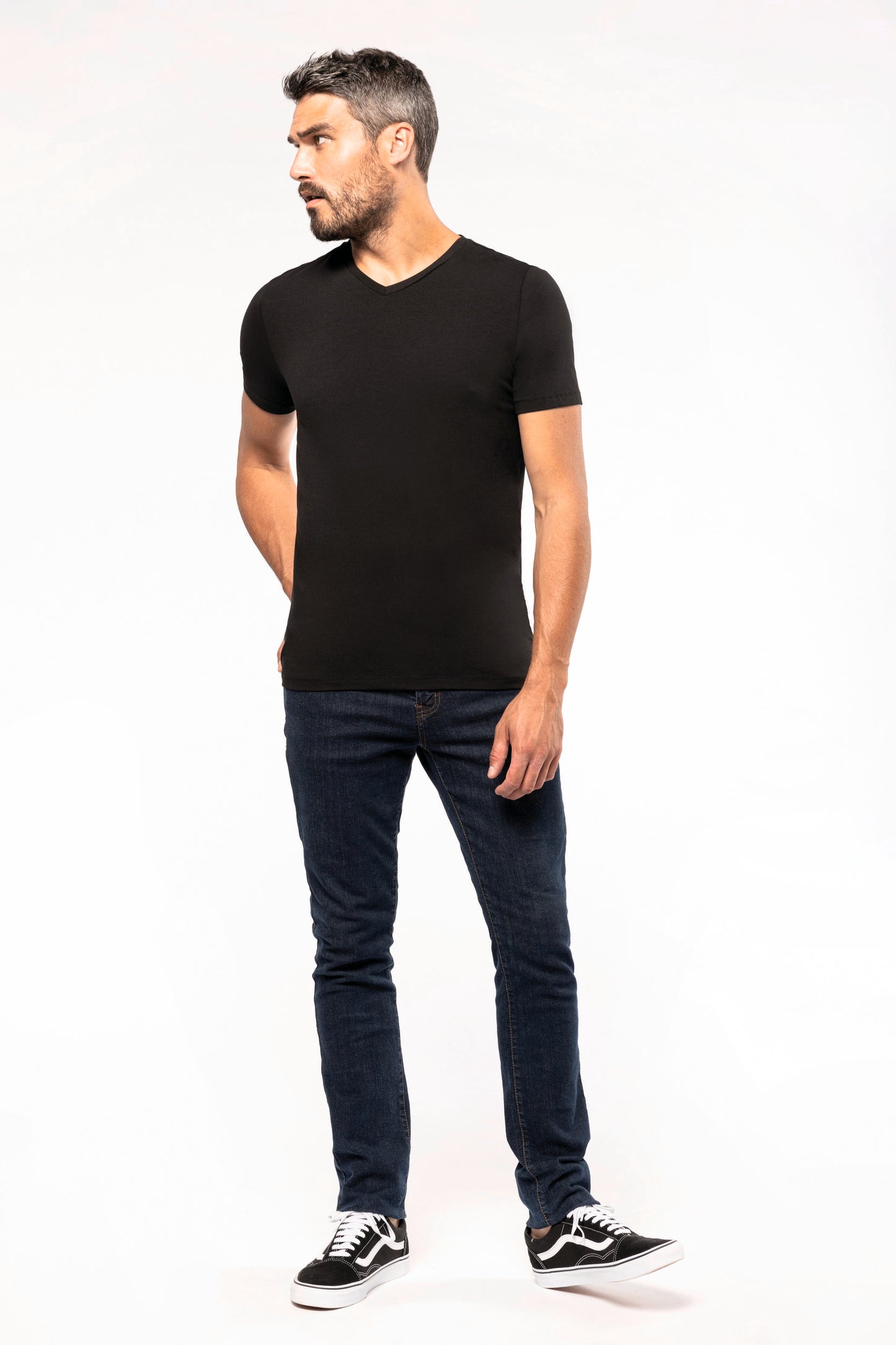 T-shirt korte mouwen V-hals