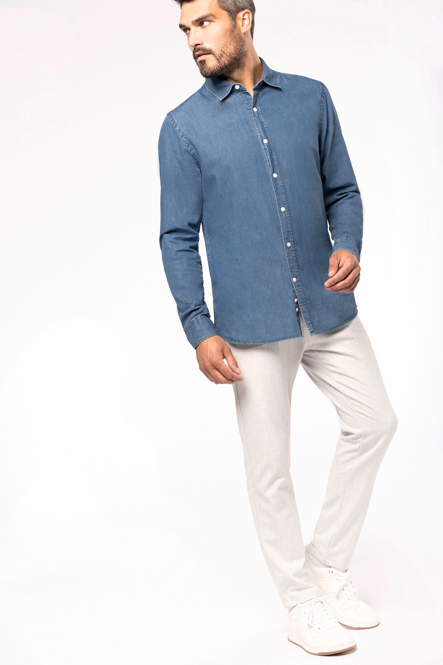 Herenoverhemd Denim
