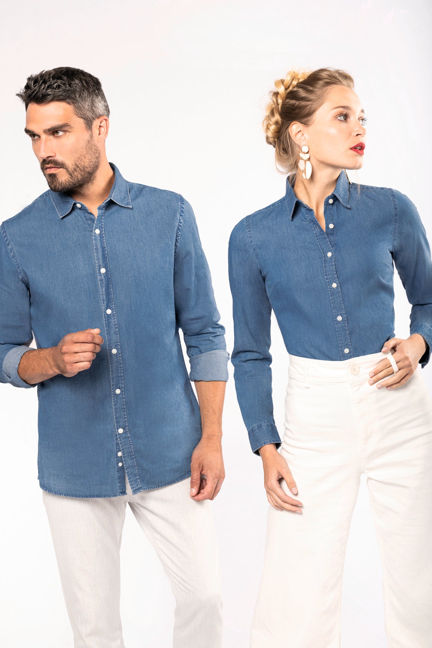 Herenoverhemd Denim
