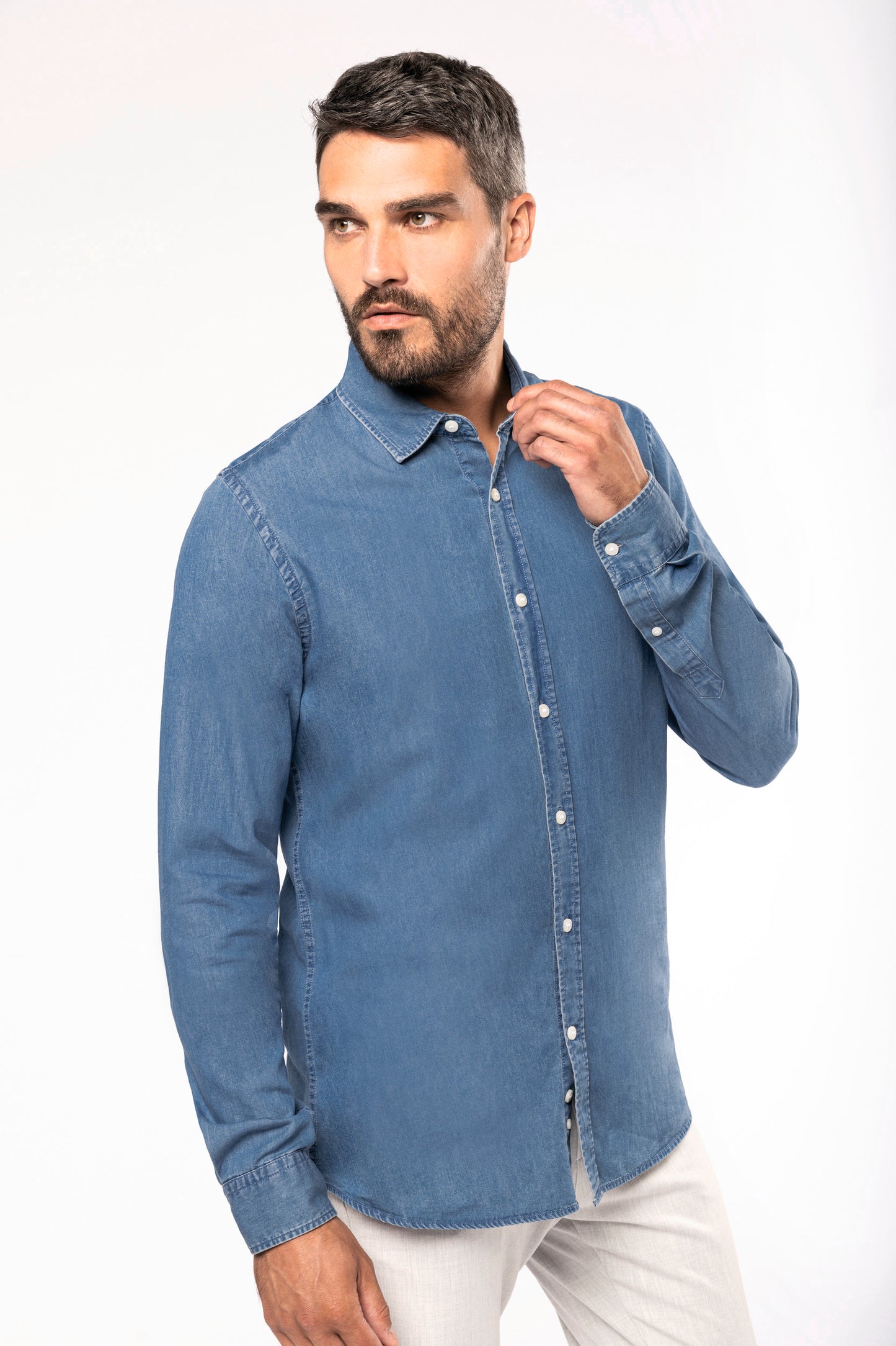 Herenoverhemd Denim