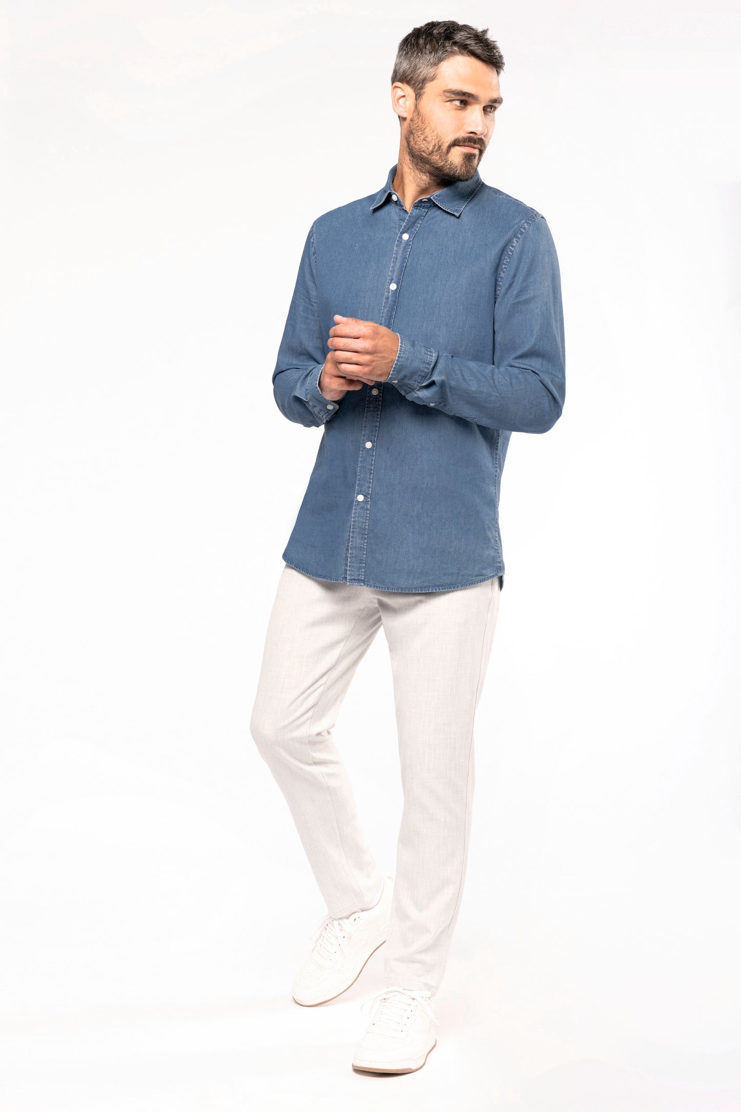 Herenoverhemd Denim