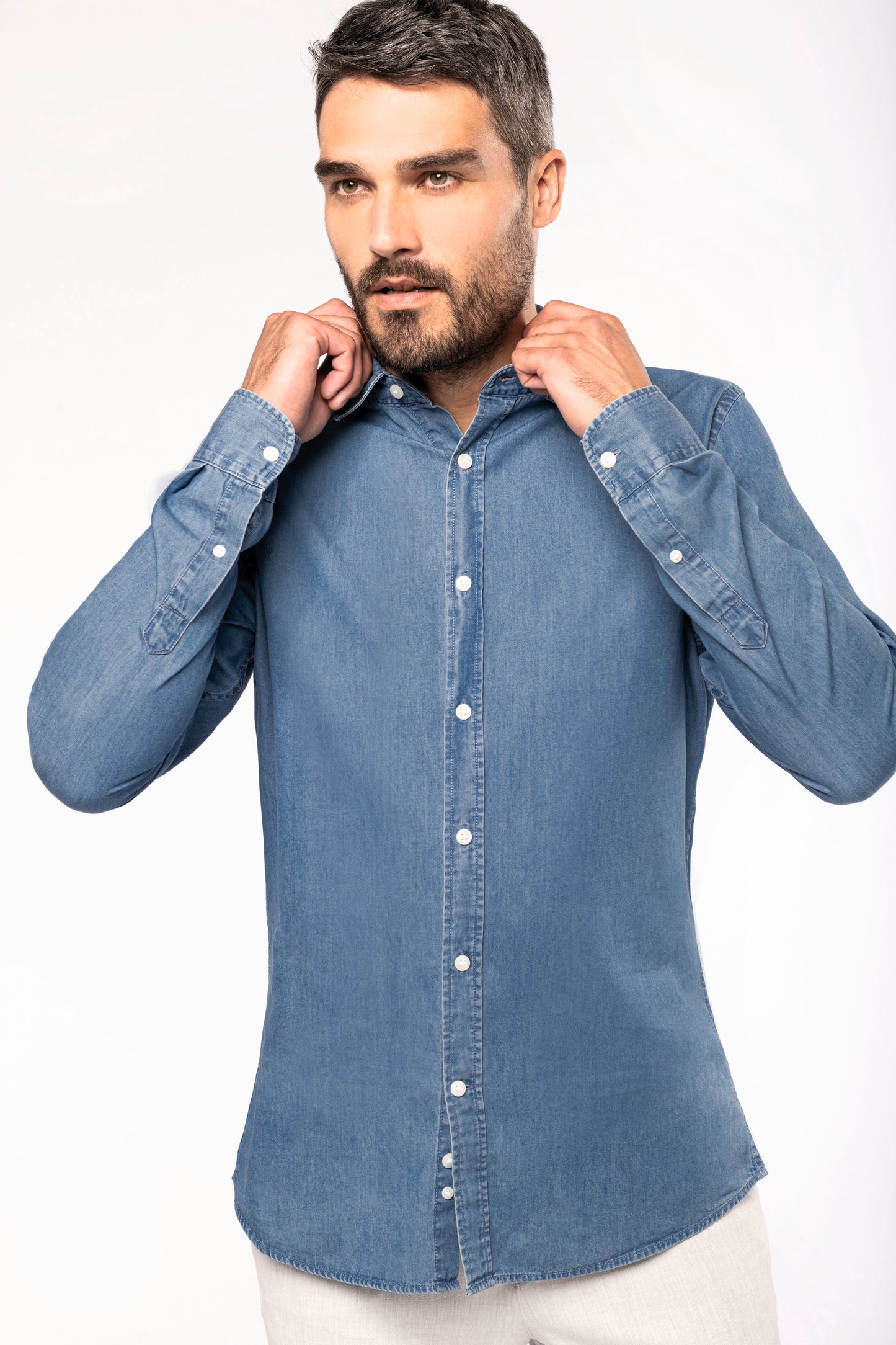 Herenoverhemd Denim