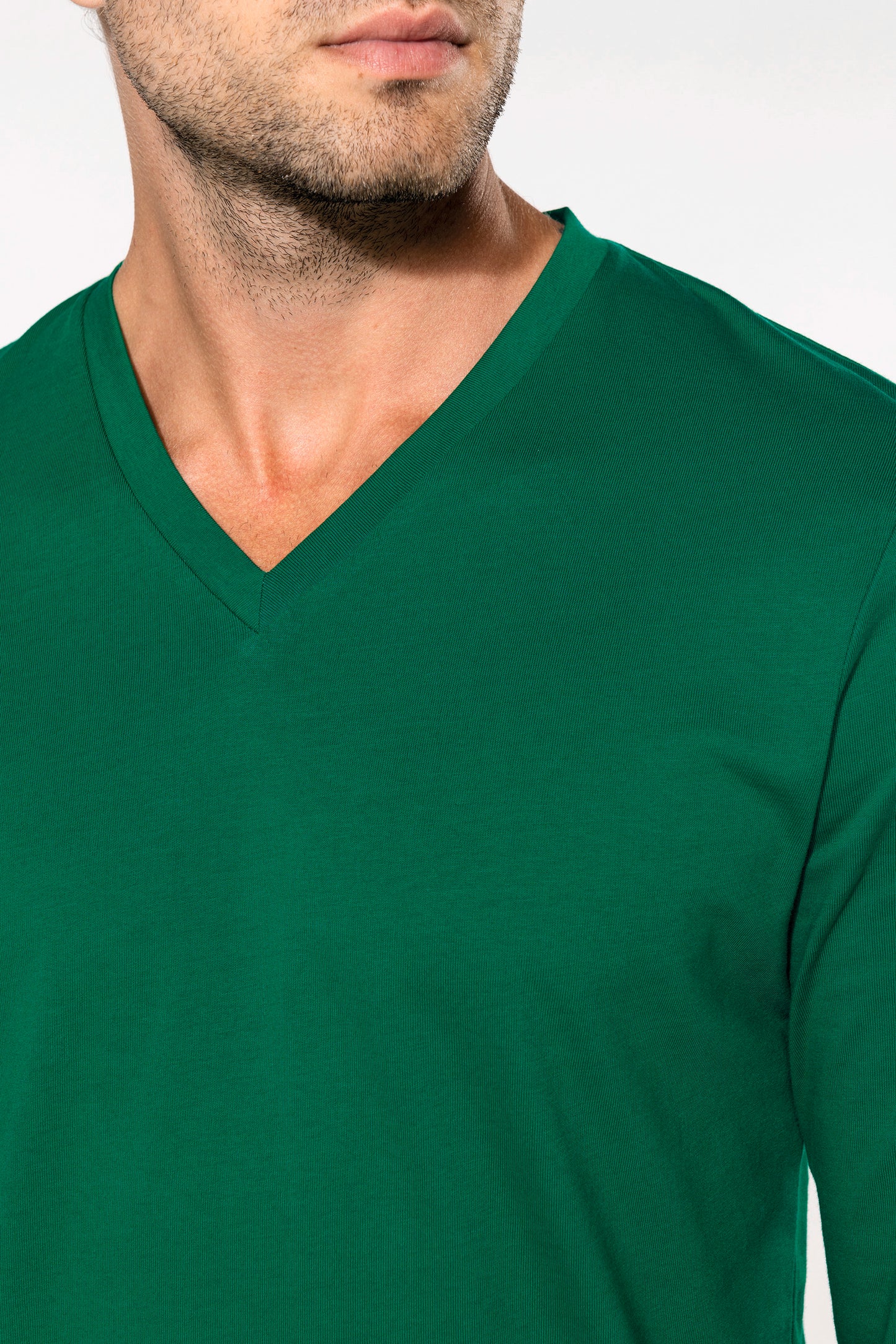 T-shirt V-hals lange mouwen