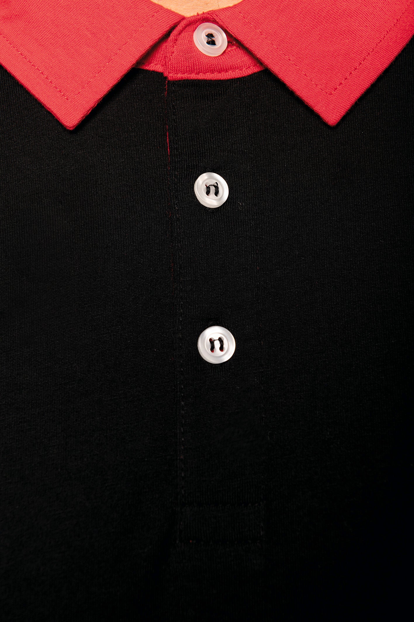 Tweekleurige herenpolo jersey