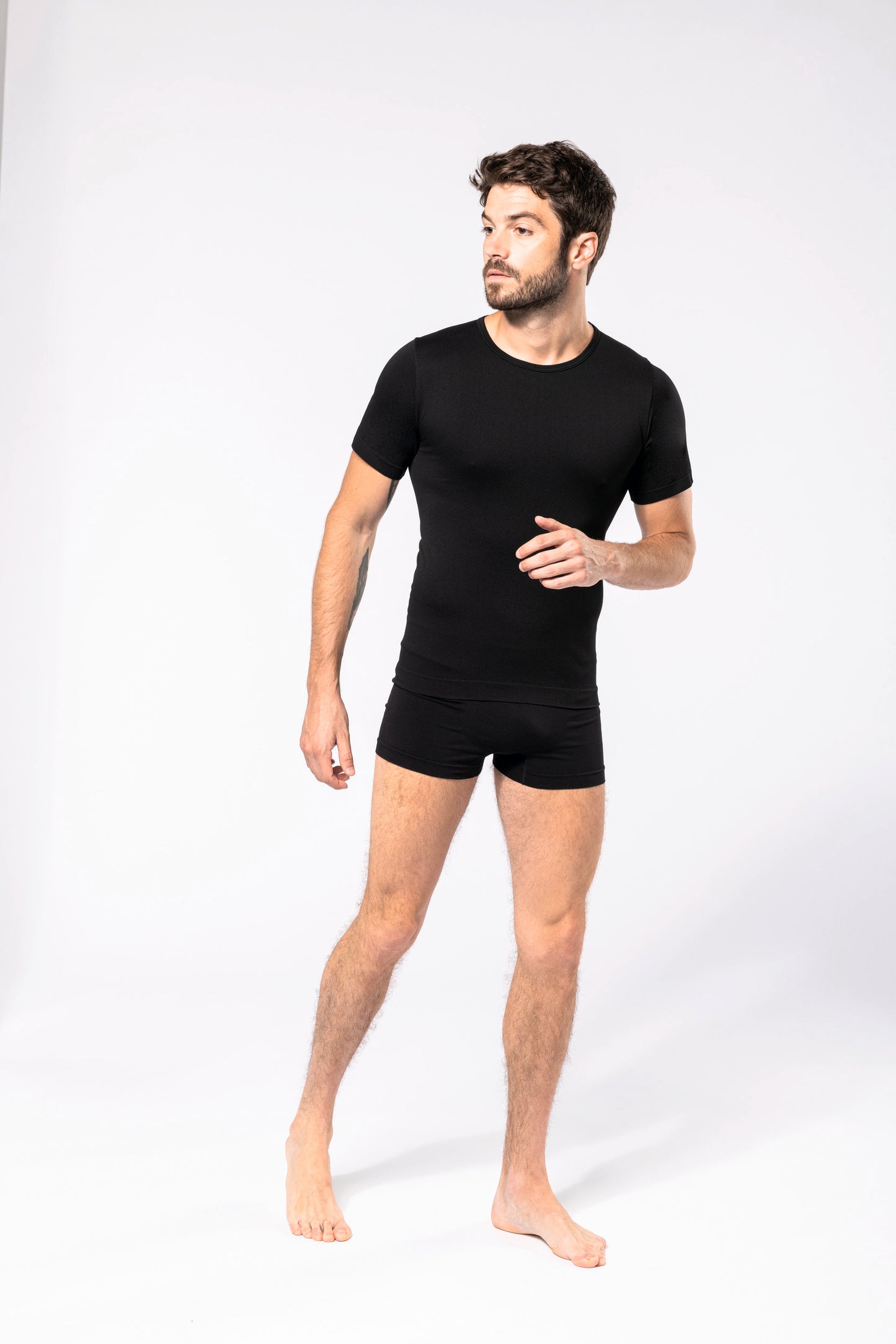 Ecologisch tweede huid heren-T-shirt met korte mouwen