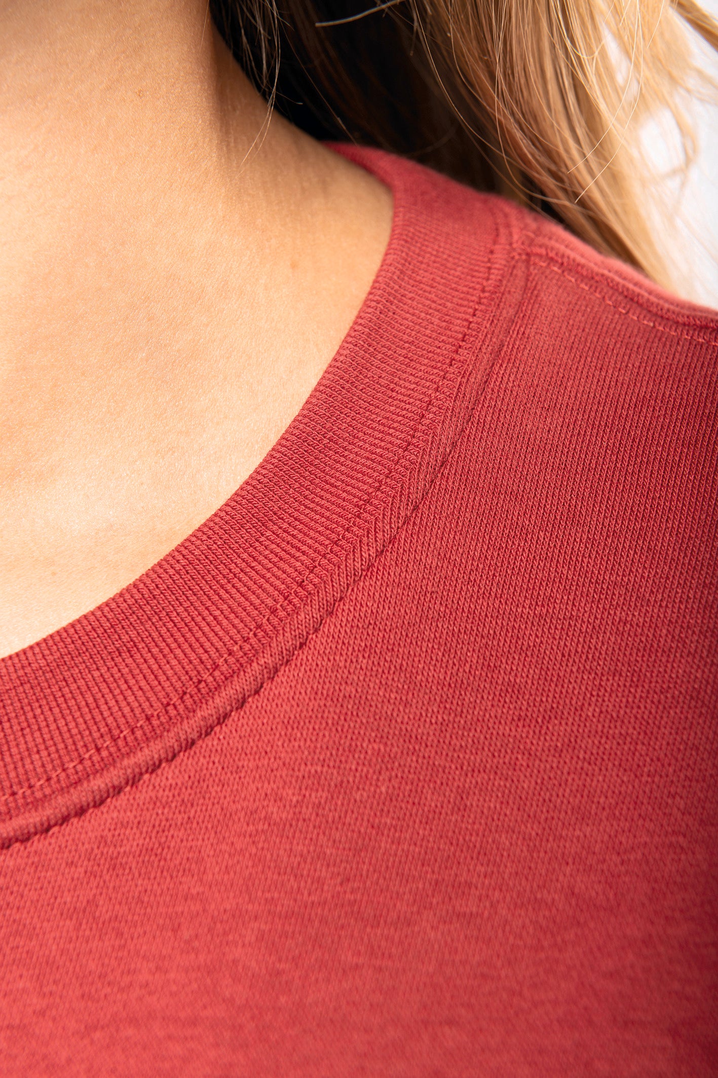 Ecologische sweater met ronde hals