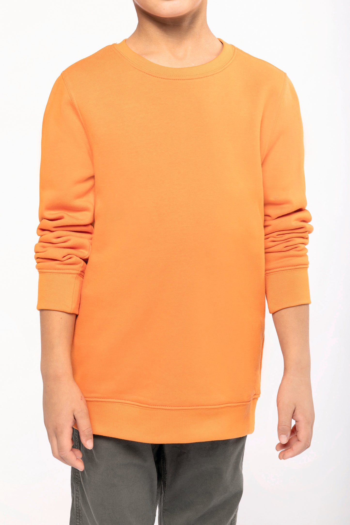 Ecologische kindersweater met ronde hals
