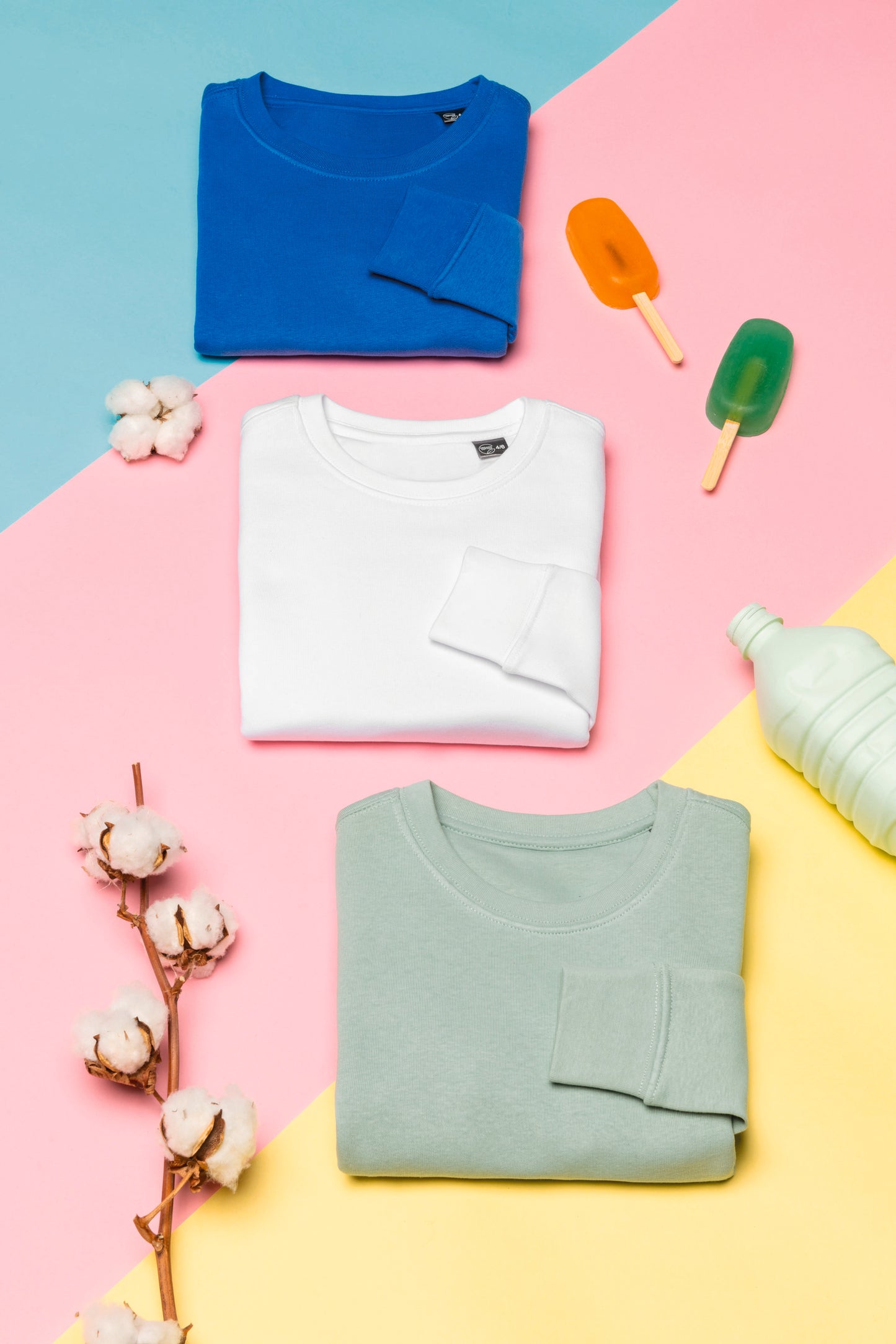 Ecologische kindersweater met ronde hals