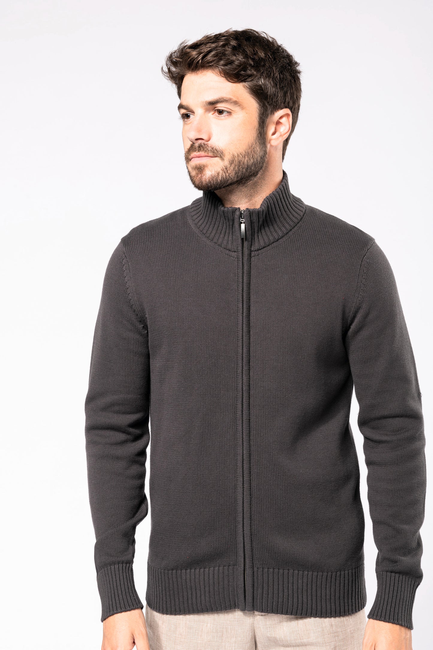 Heren cardigan met rits