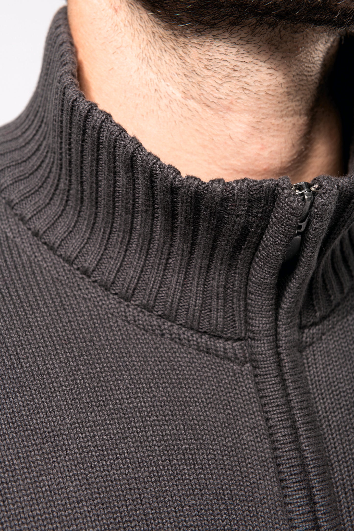 Heren cardigan met rits