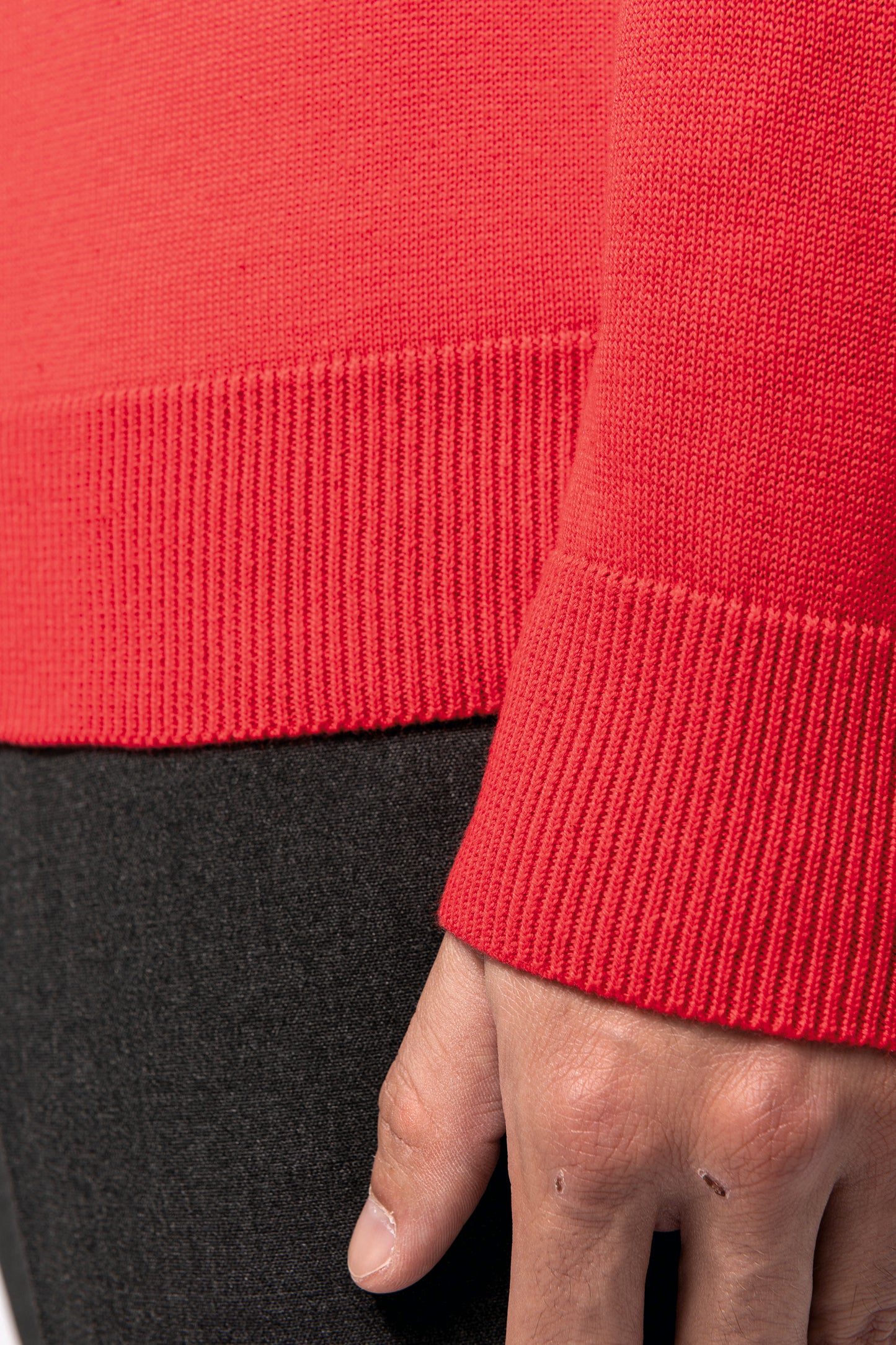 Heren pullover met ritskraag