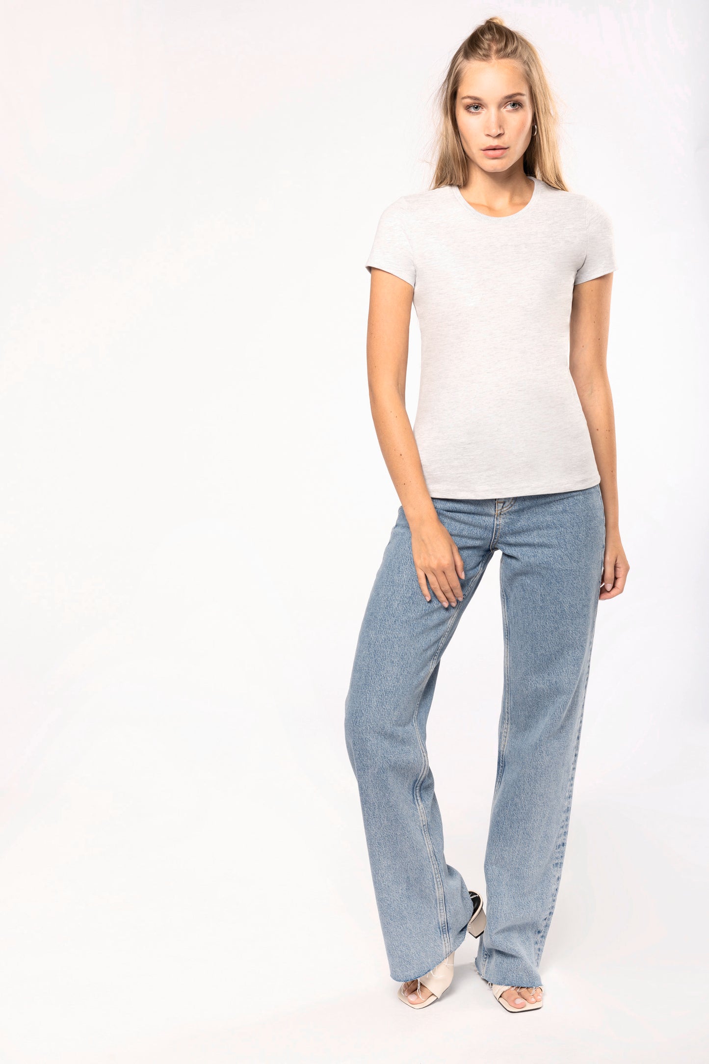 Vintage dames-t-shirt met korte mouwen