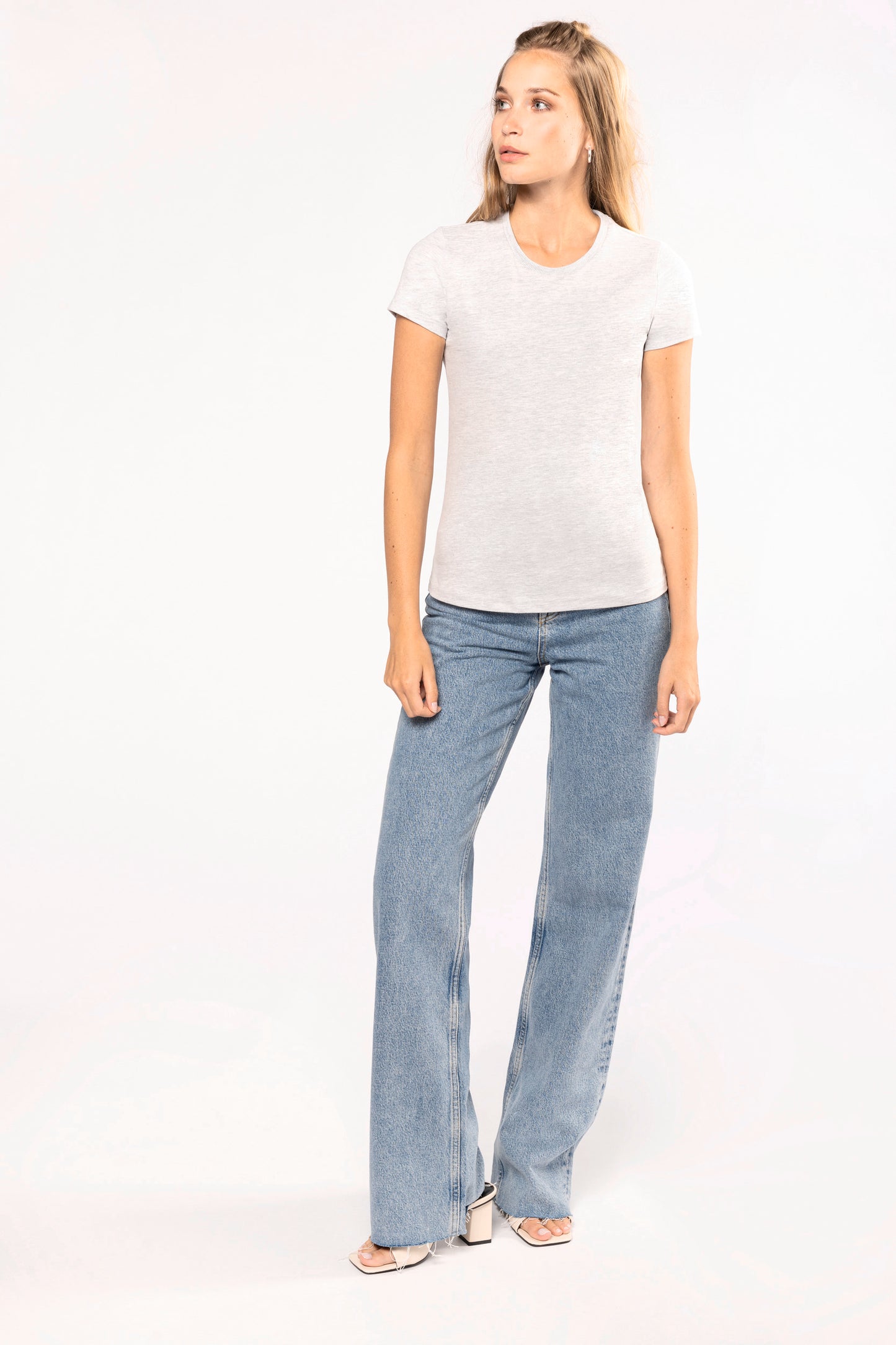 Vintage dames-t-shirt met korte mouwen