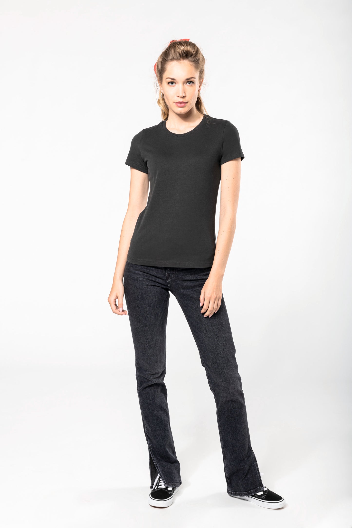 Vintage dames-t-shirt met korte mouwen