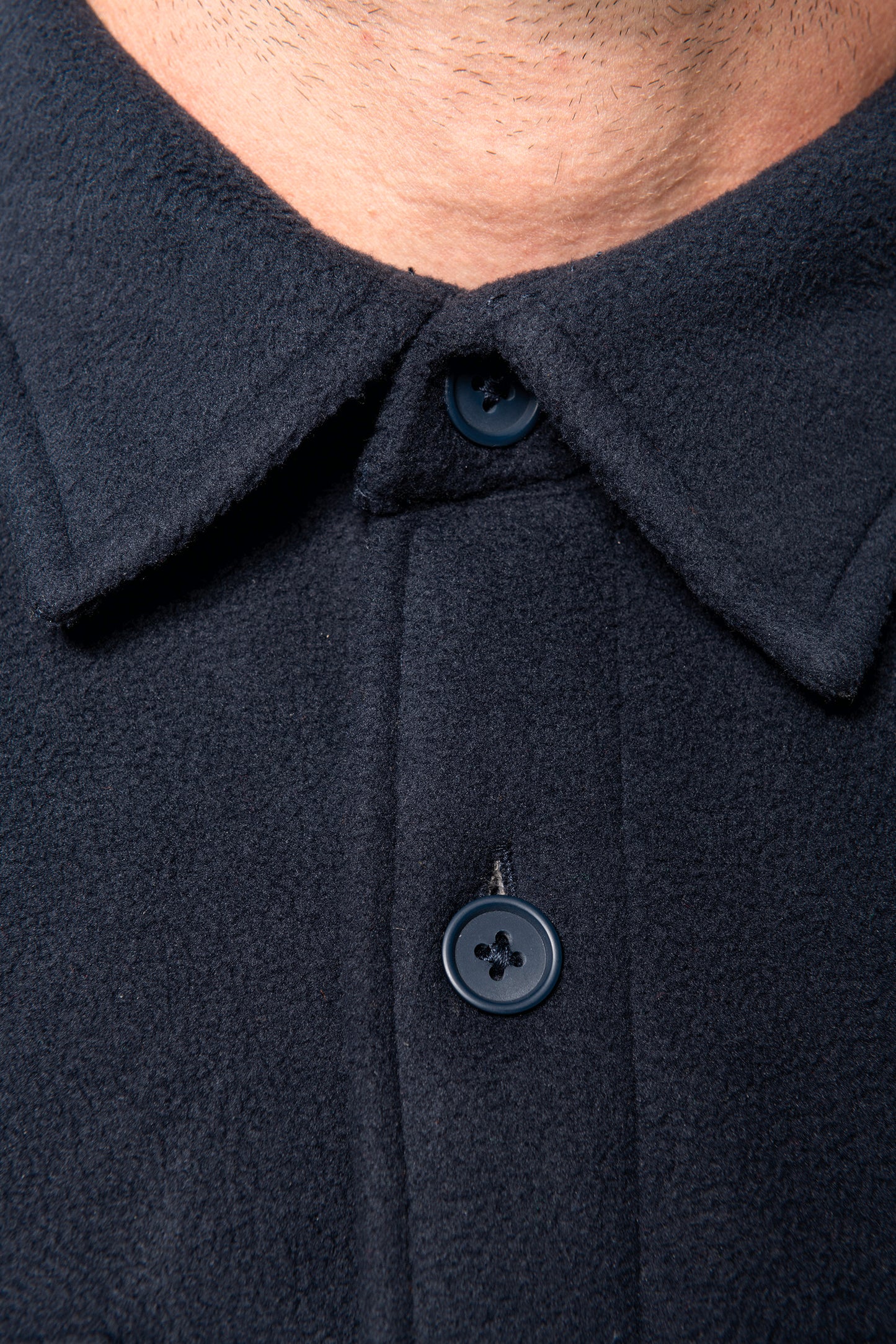 Overhemd van fleece met sherpavoering