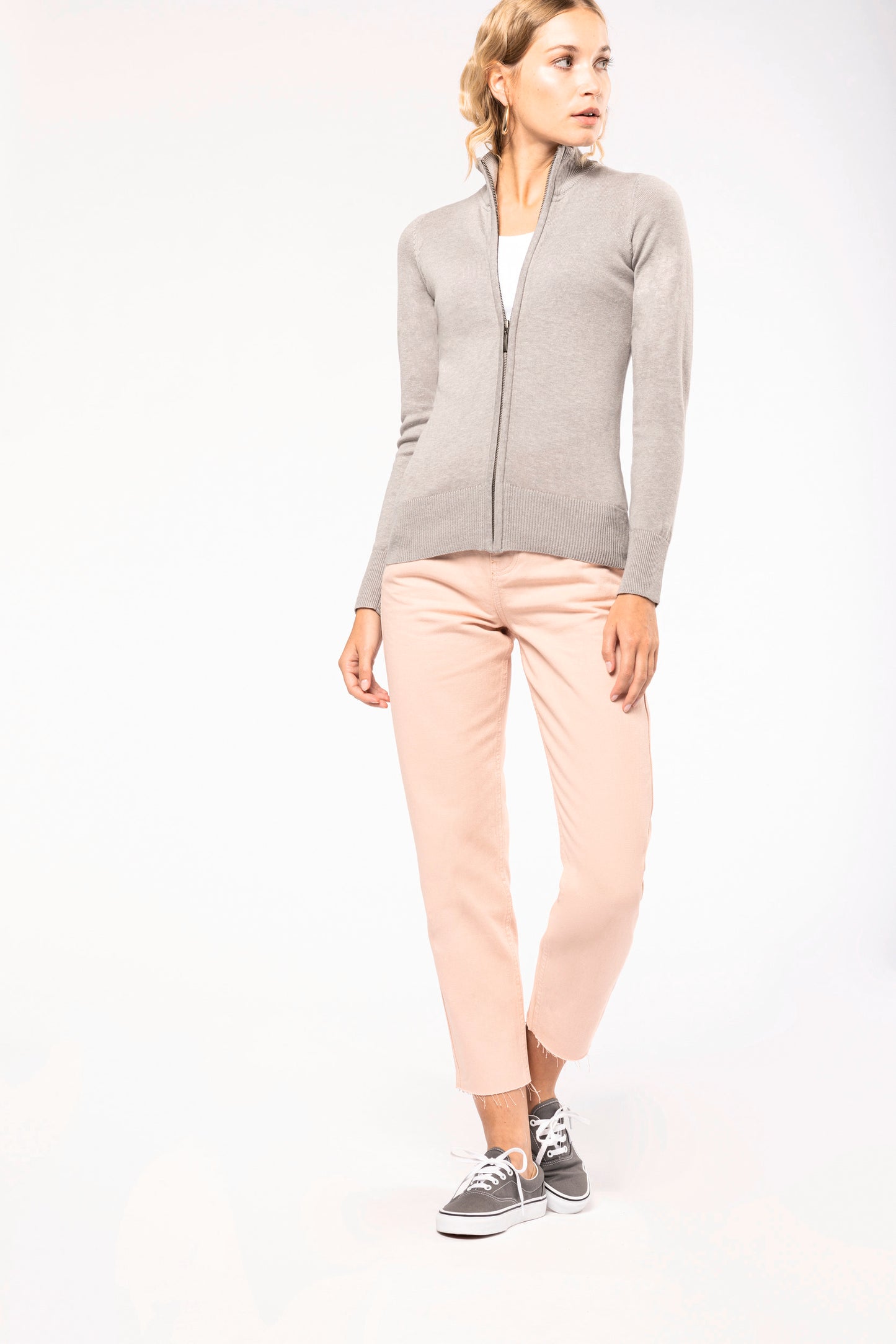 Dames cardigan met rits