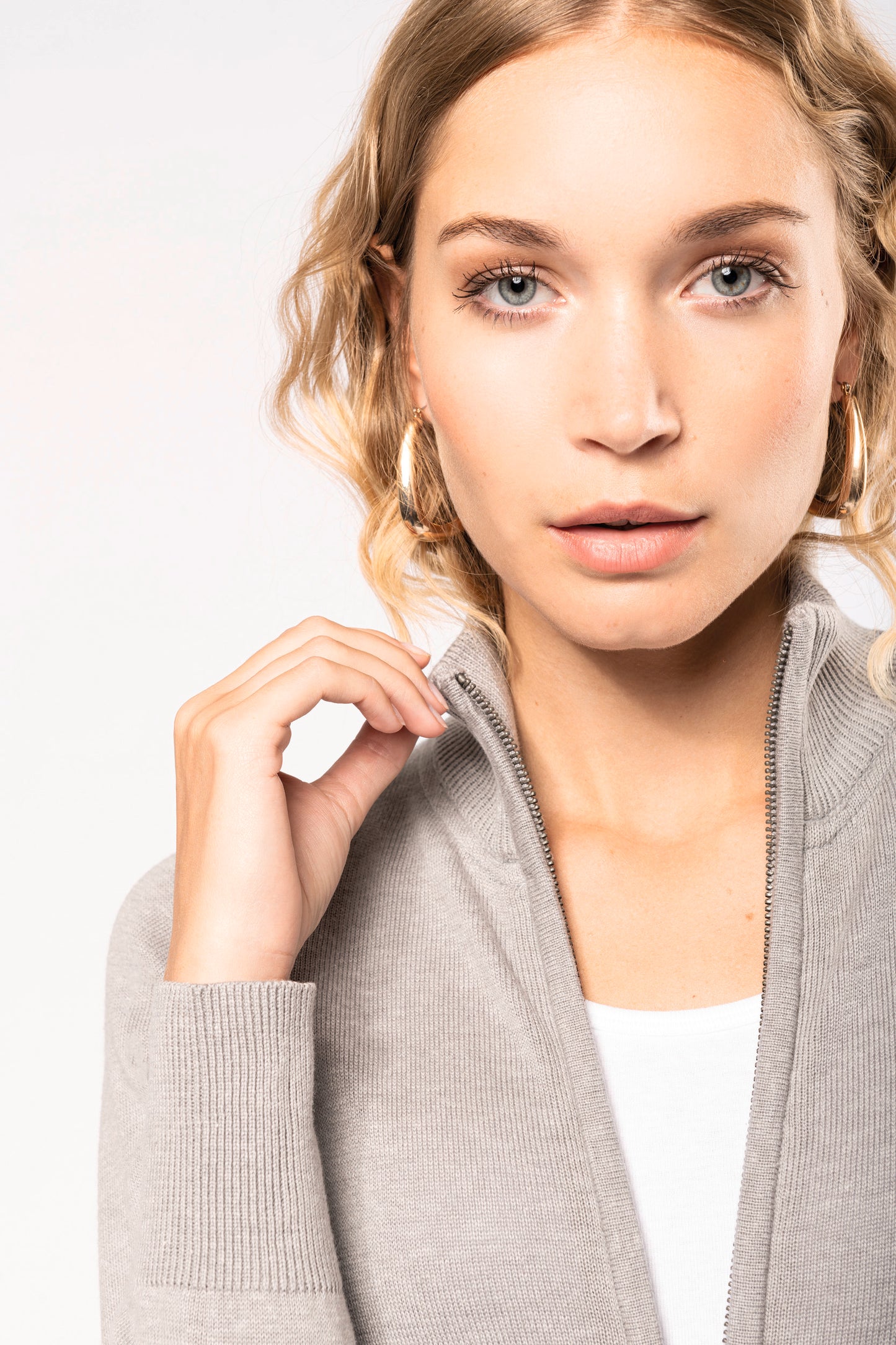 Dames cardigan met rits