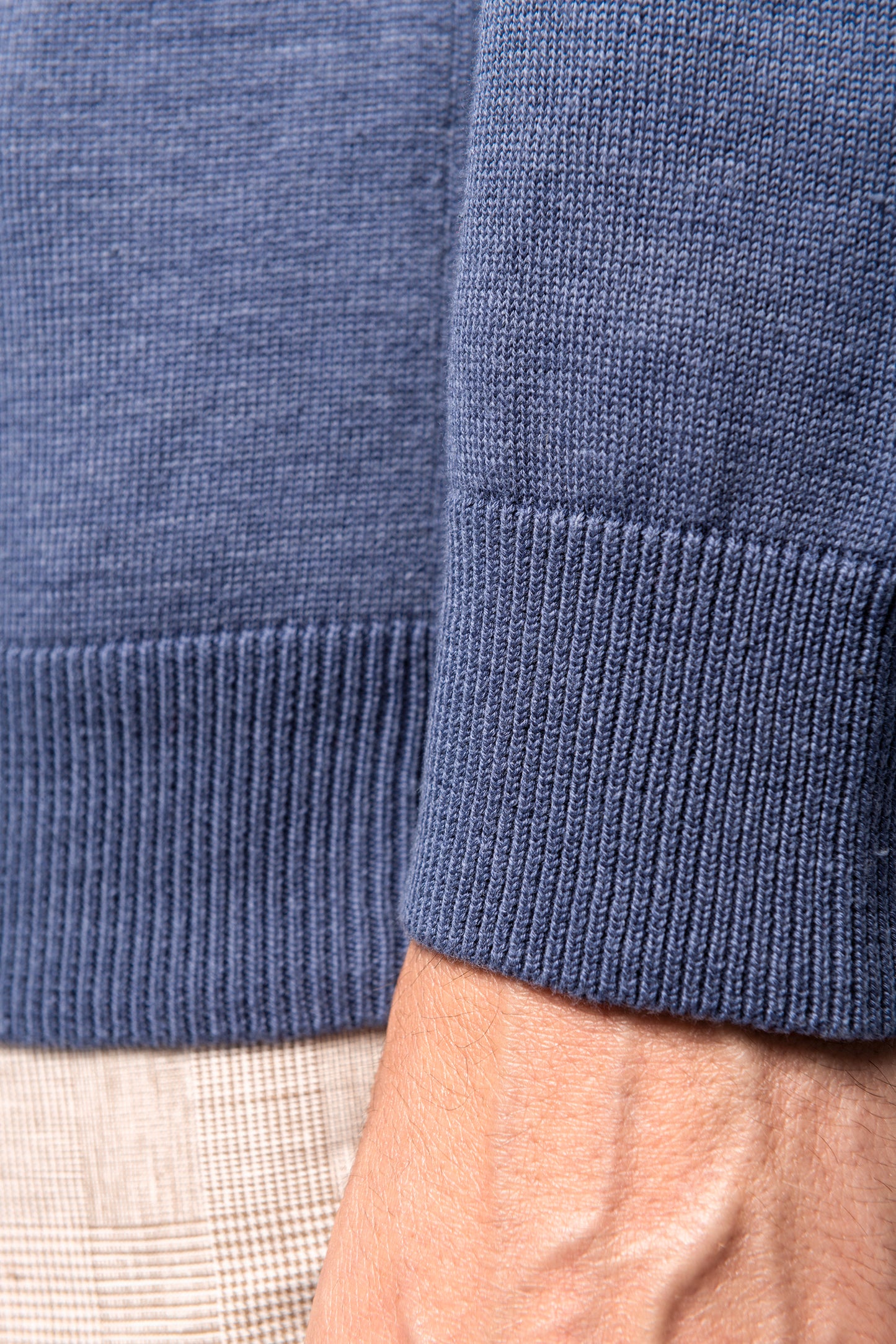 Heren pullover met v-hals
