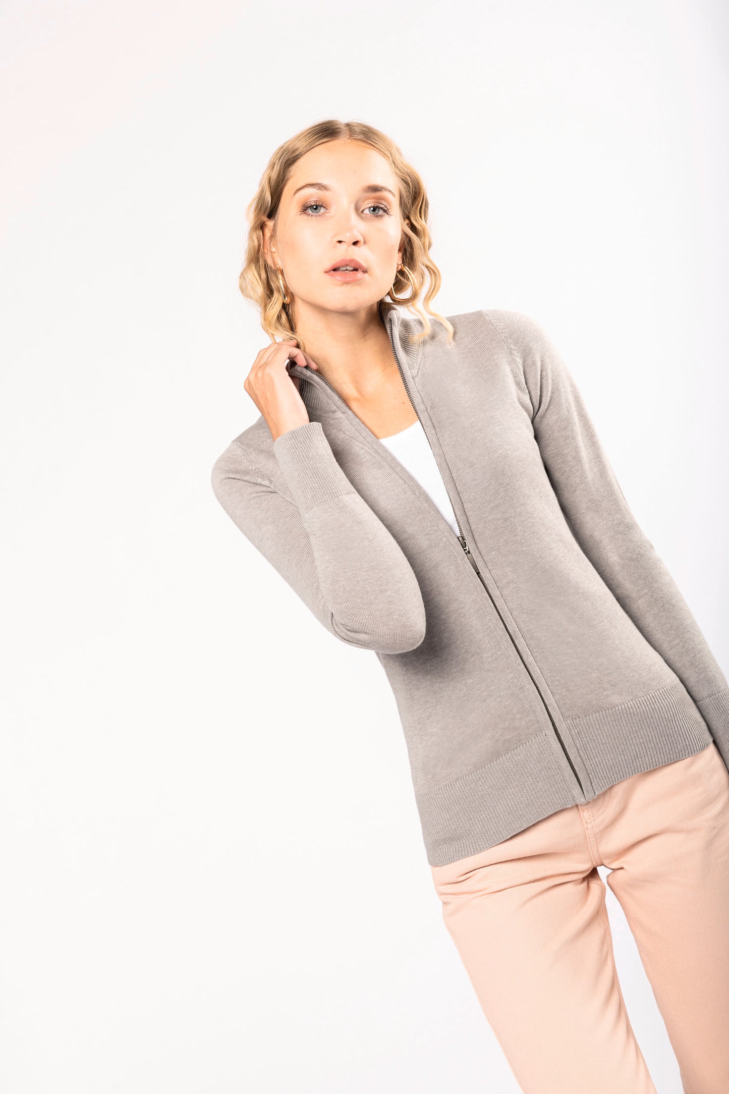 Dames cardigan met rits