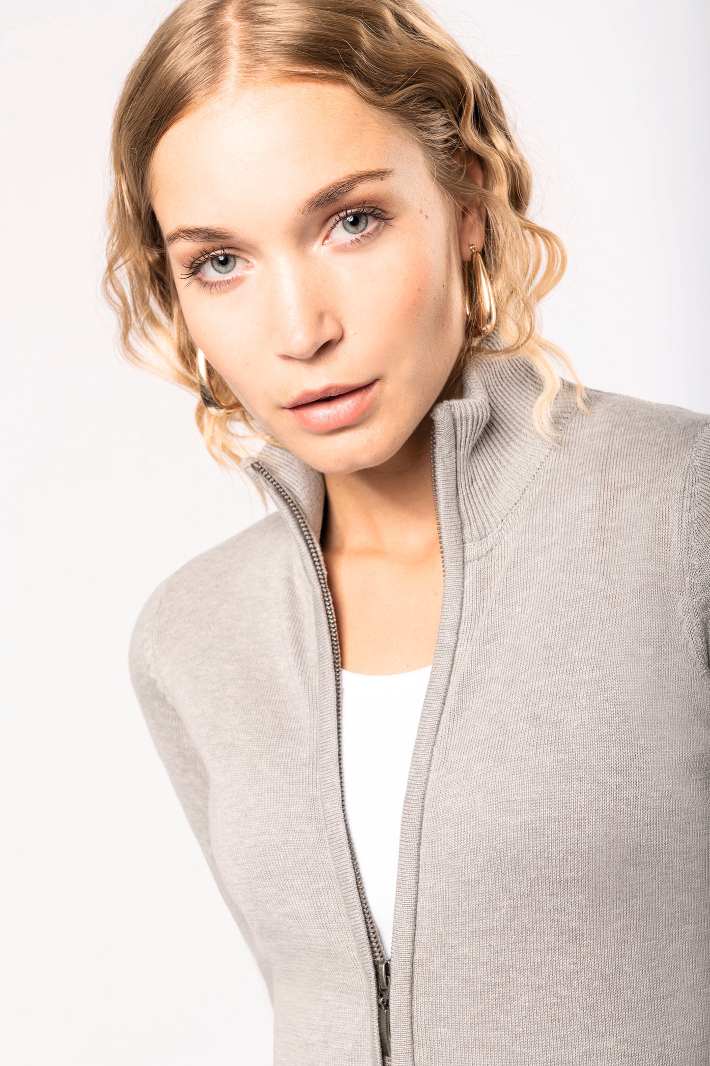 Dames cardigan met rits