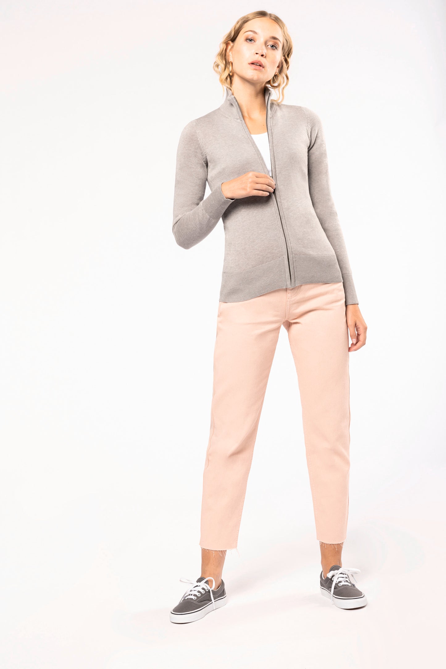 Dames cardigan met rits