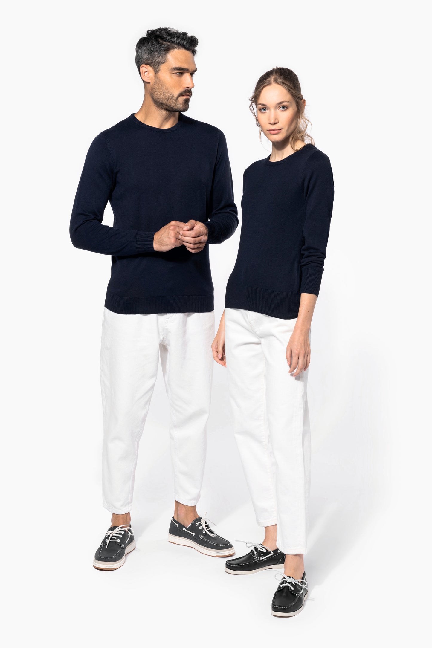 Herenpullover met ronde hals
