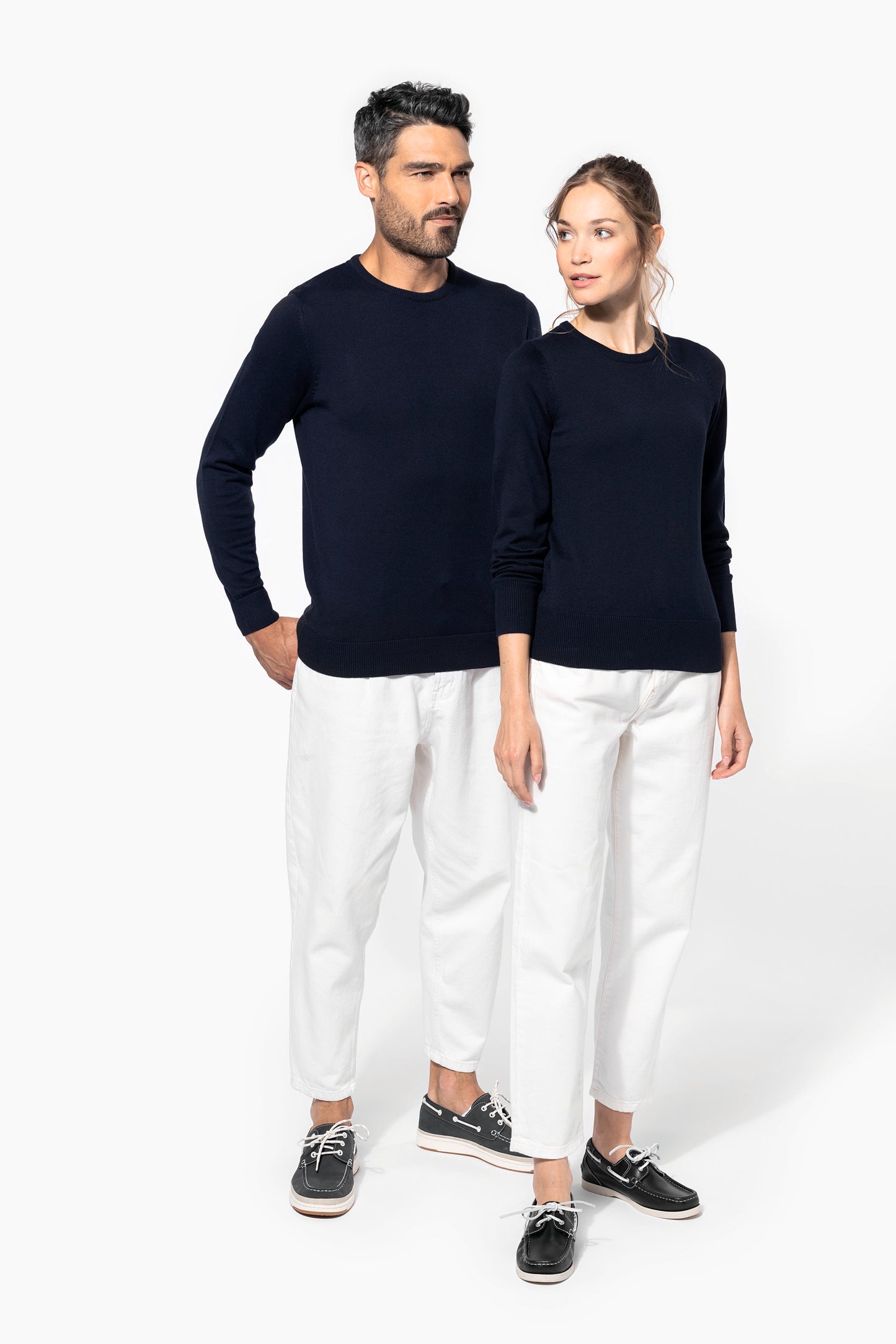 Herenpullover met ronde hals