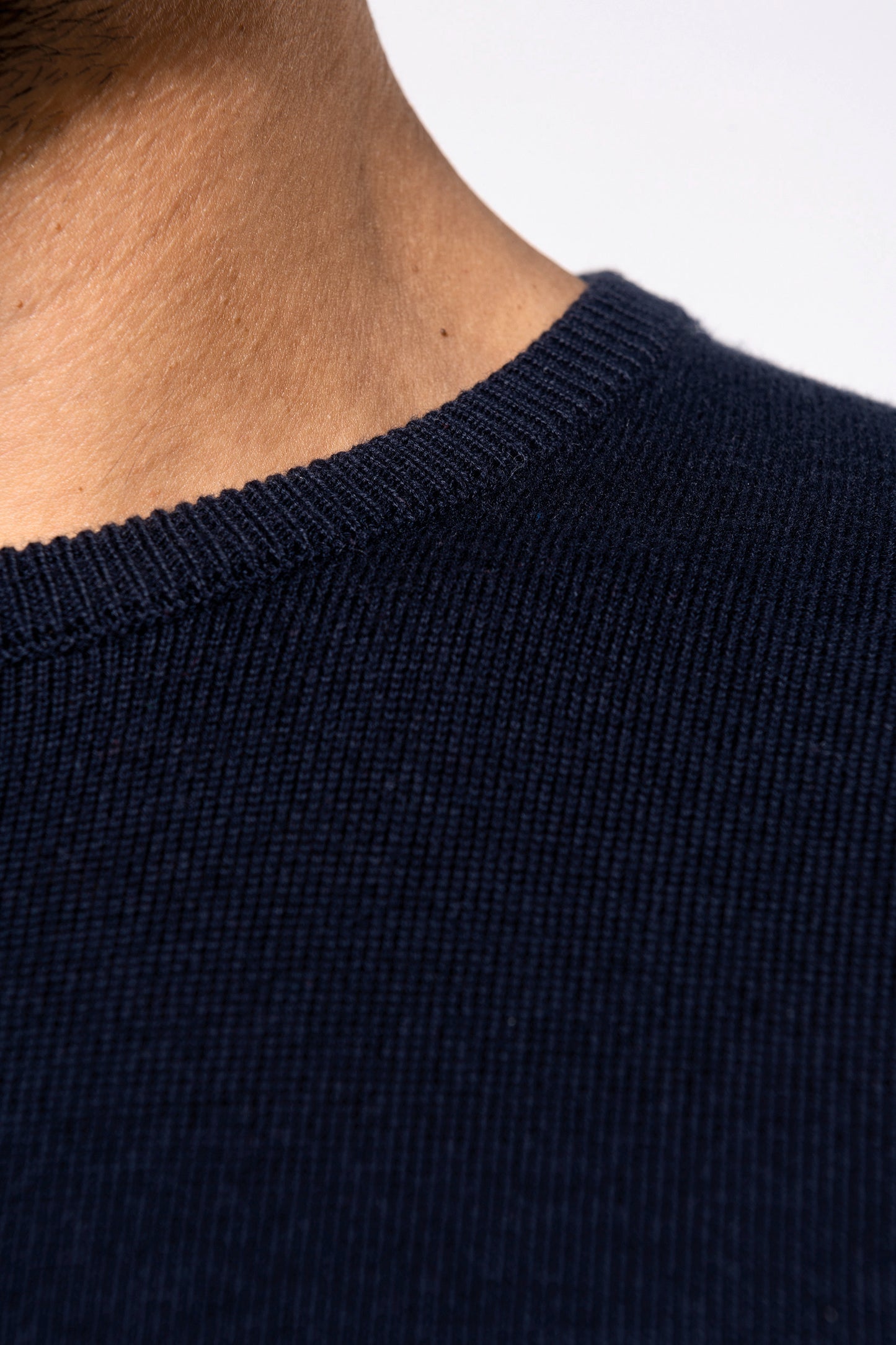 Herenpullover met ronde hals