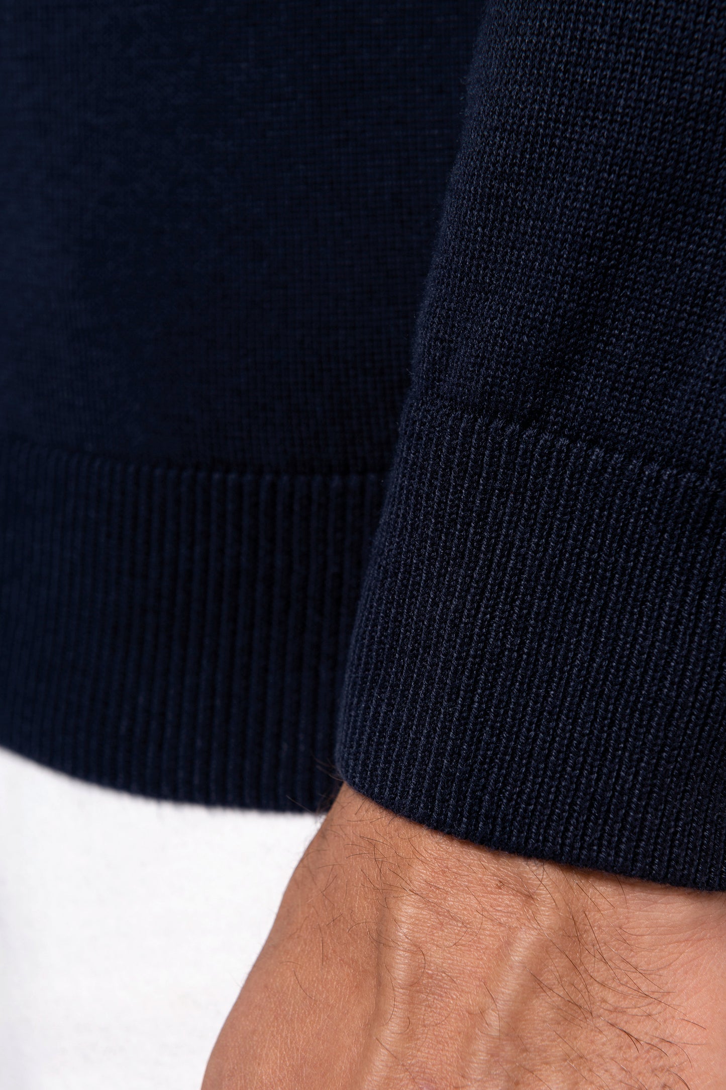 Herenpullover met ronde hals