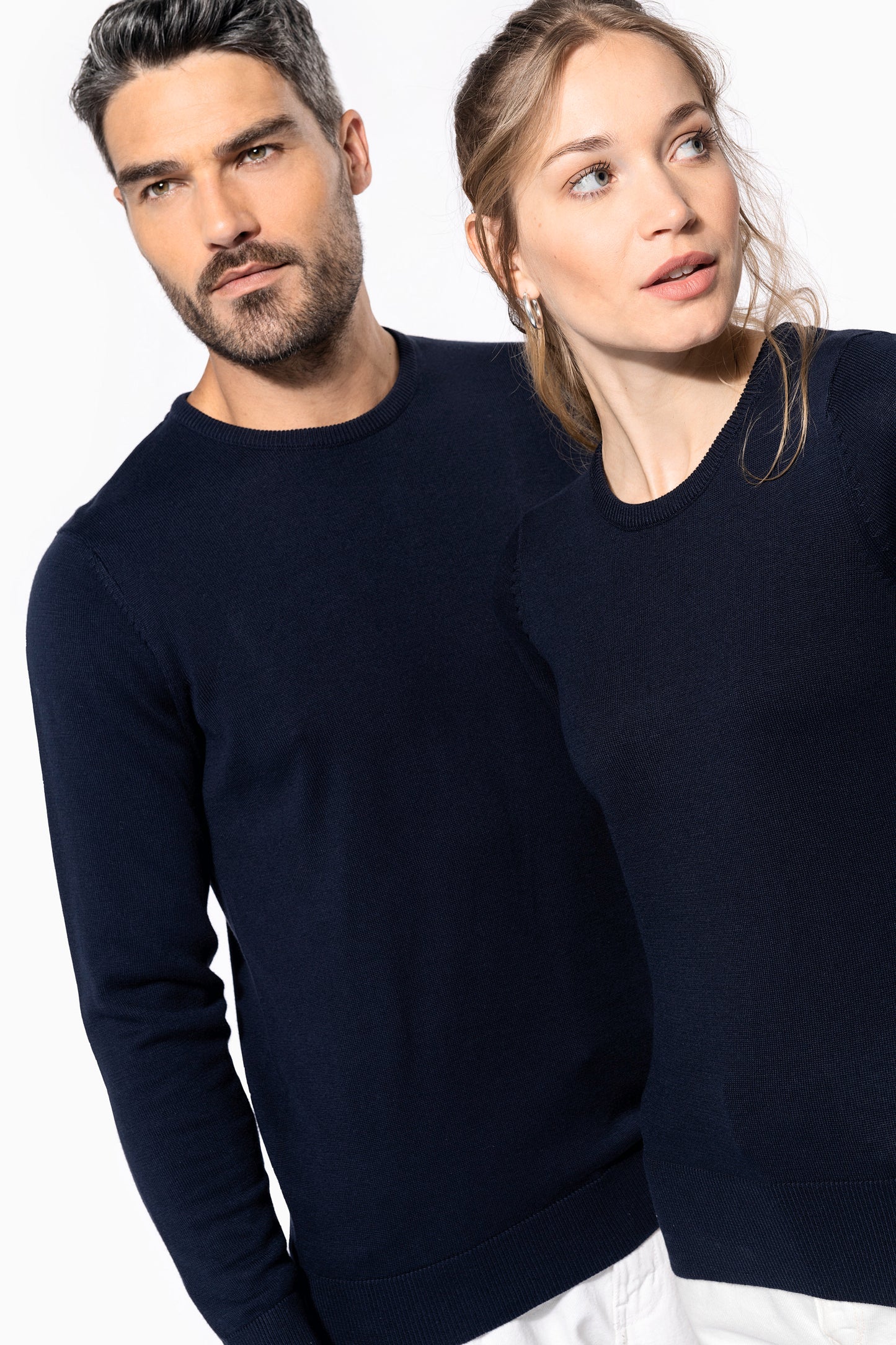 Herenpullover met ronde hals