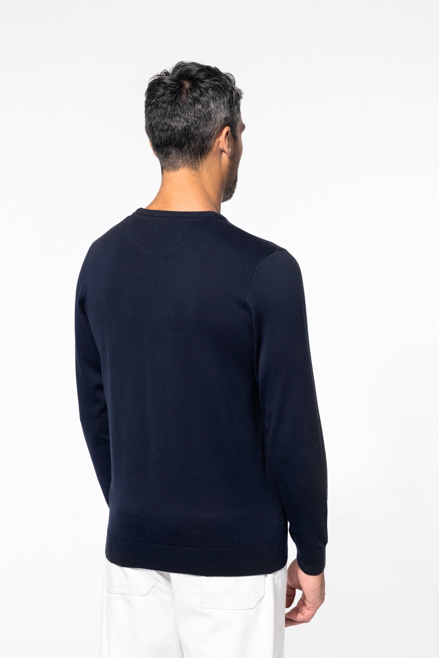 Herenpullover met ronde hals