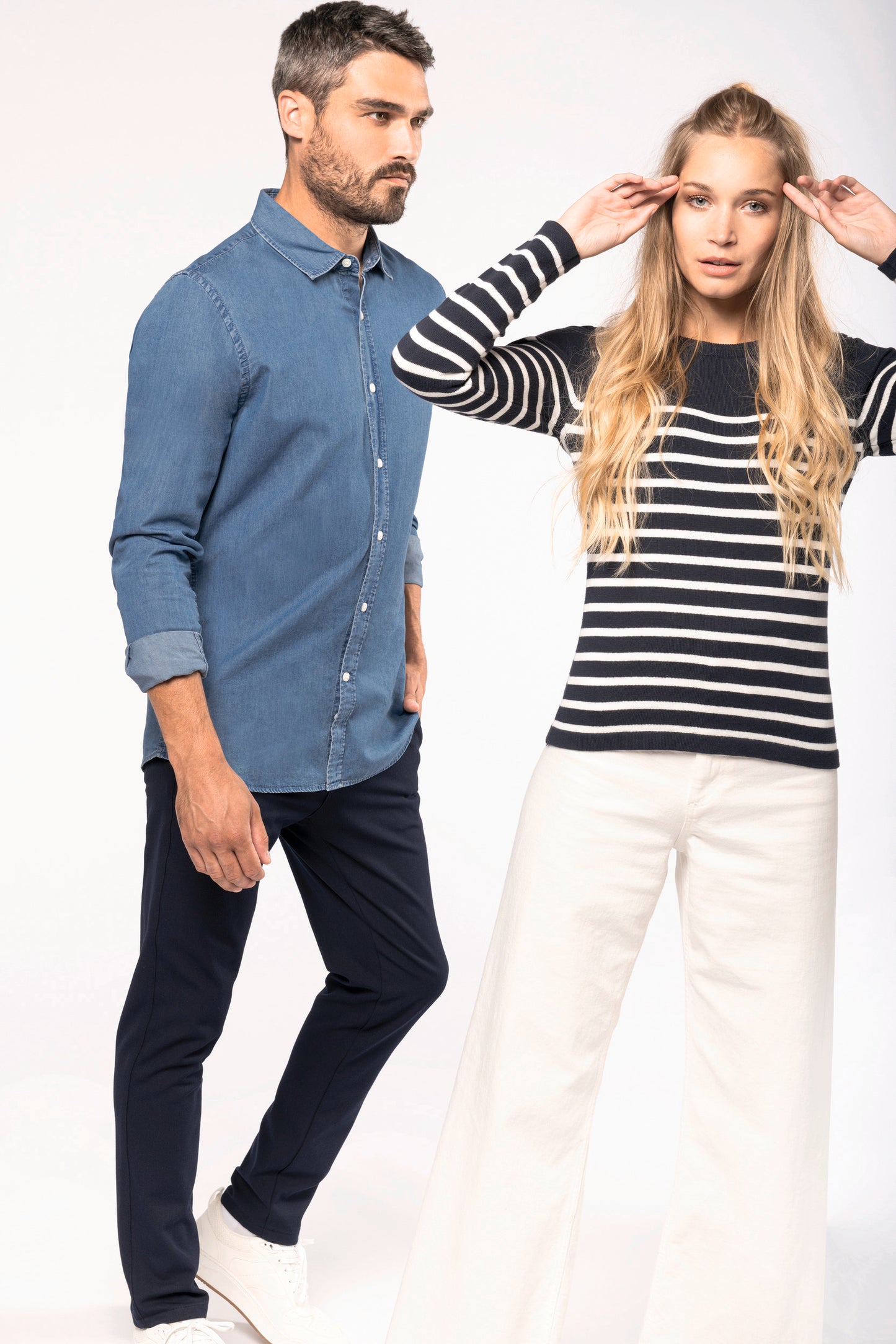 Herenoverhemd Denim