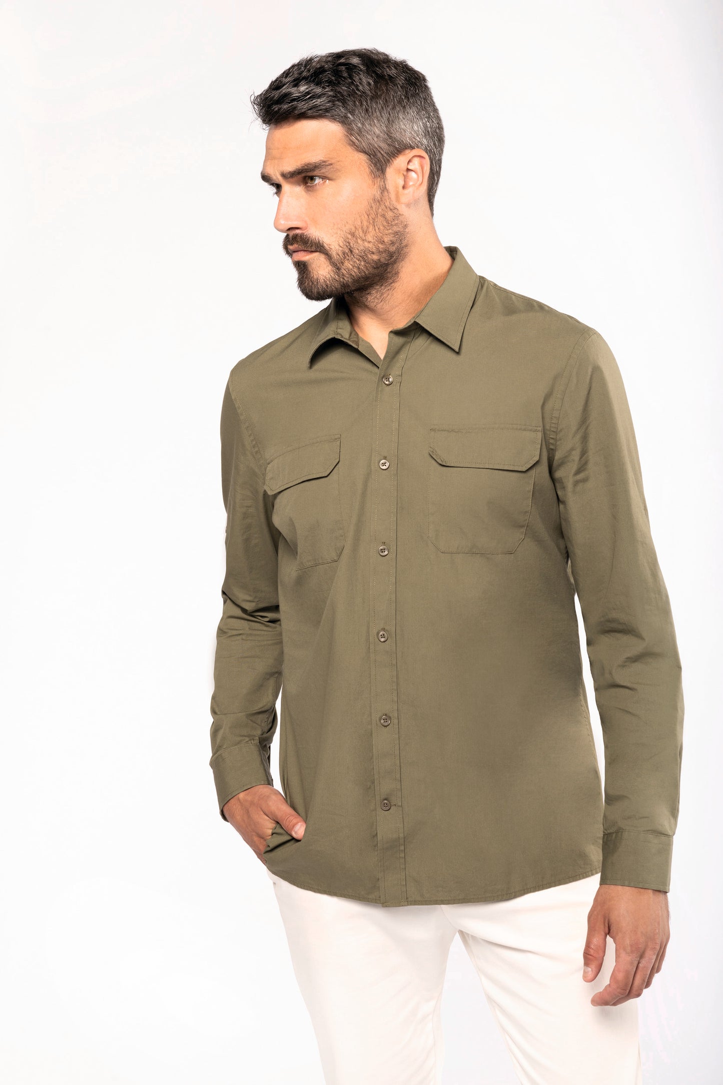 Overhemd safari lange mouwen