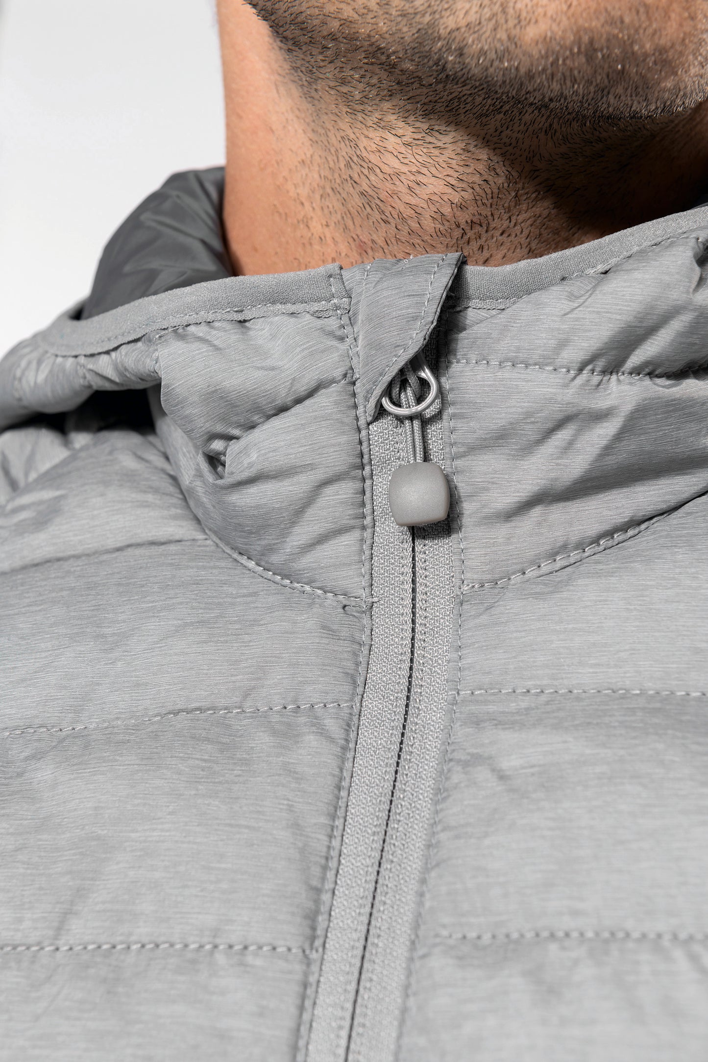 Men's lightweight hooded padded jacket