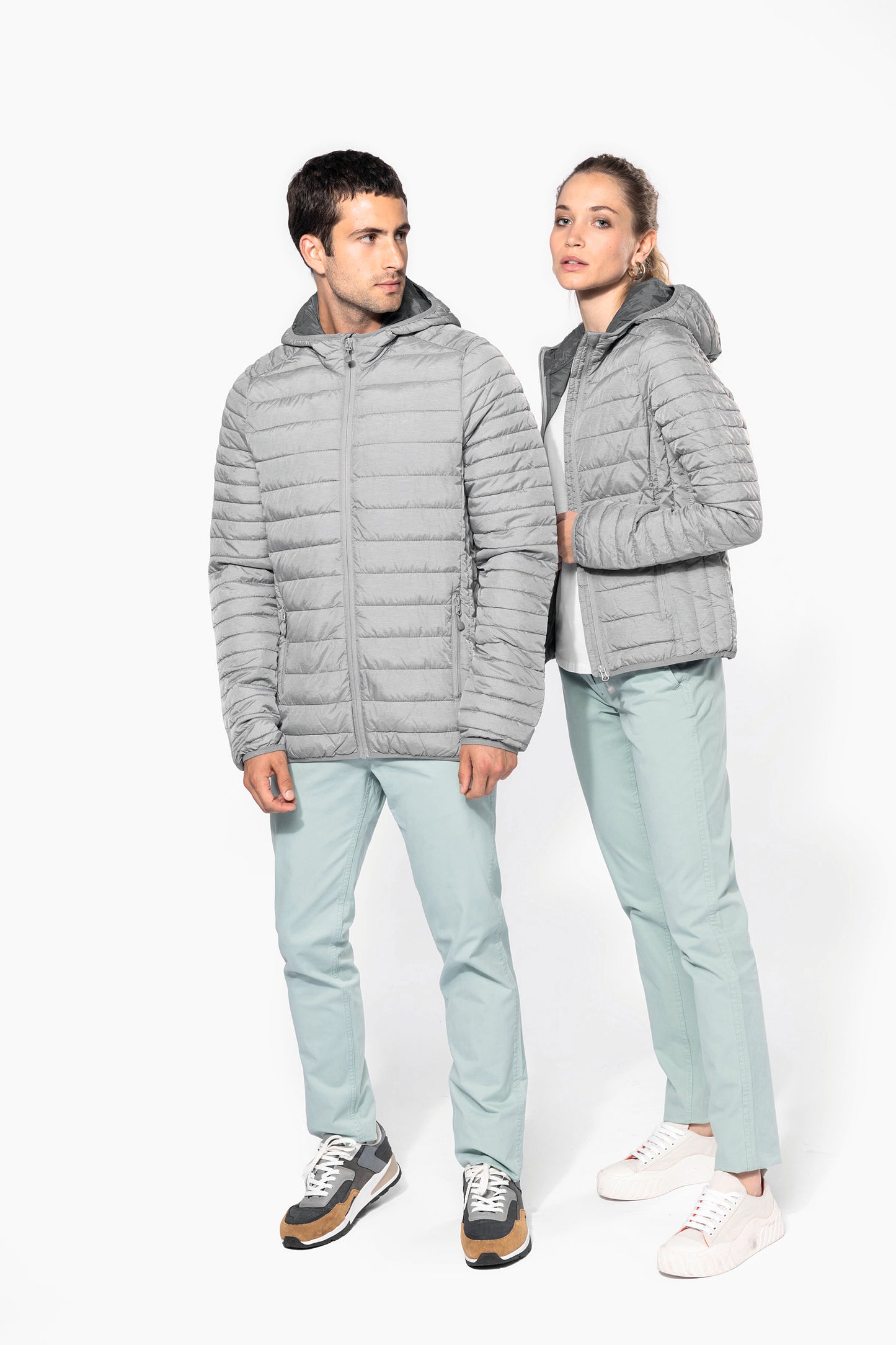 Men's lightweight hooded padded jacket