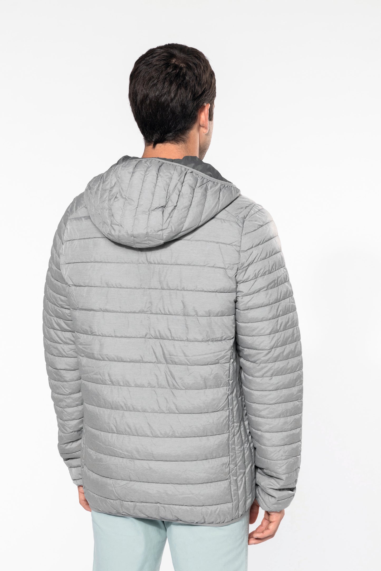 Men's lightweight hooded padded jacket