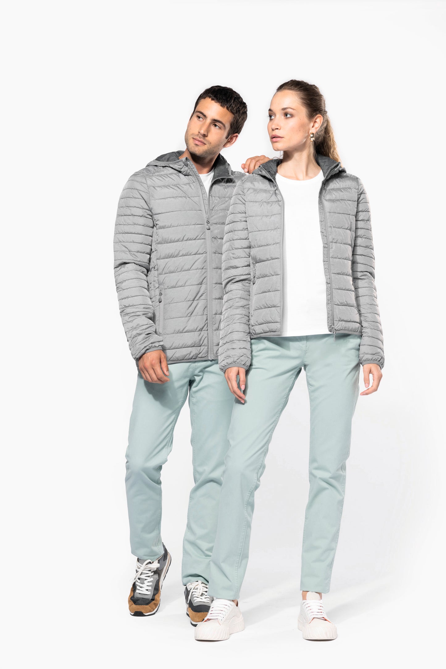 Men's lightweight hooded padded jacket