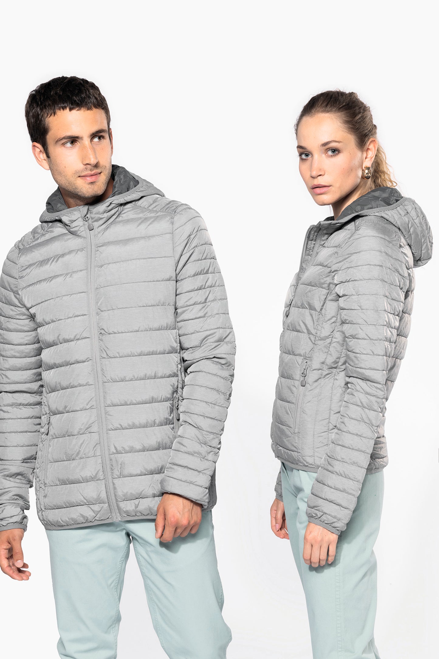 Men's lightweight hooded padded jacket