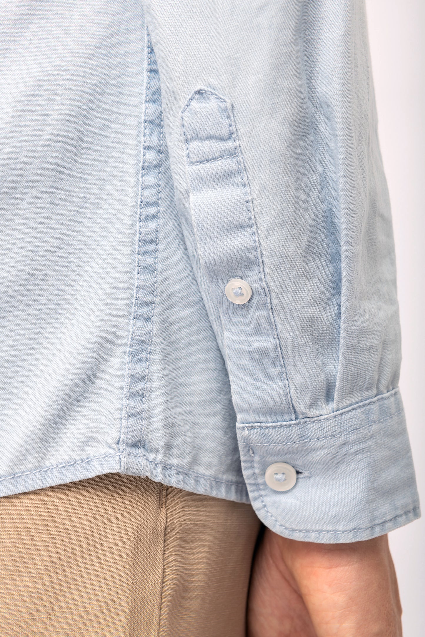 Afgewassen Twill damesblouse