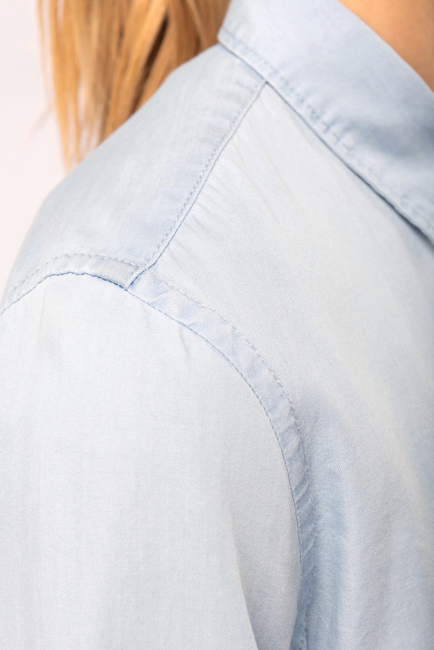Afgewassen Twill damesblouse