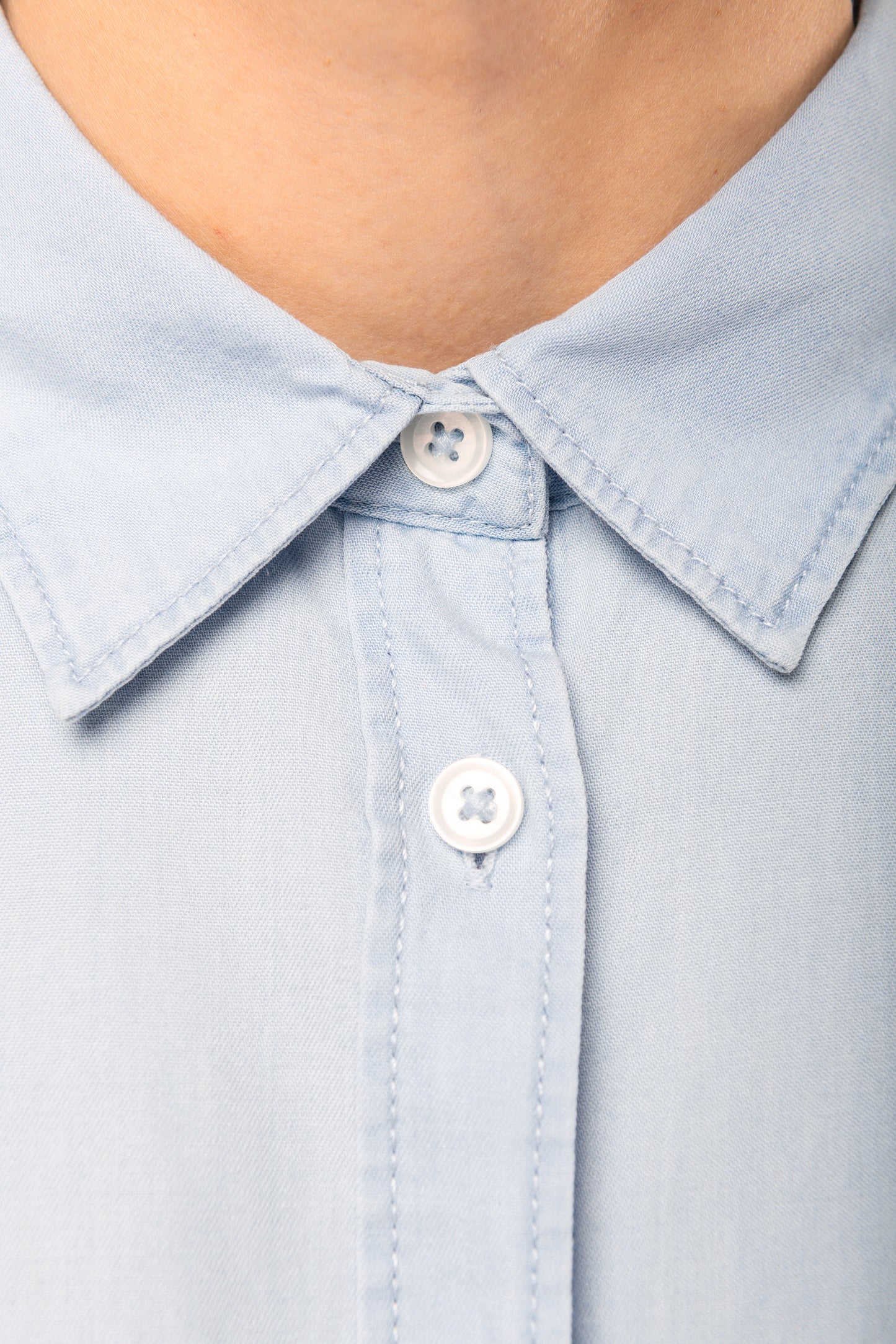 Afgewassen Twill damesblouse