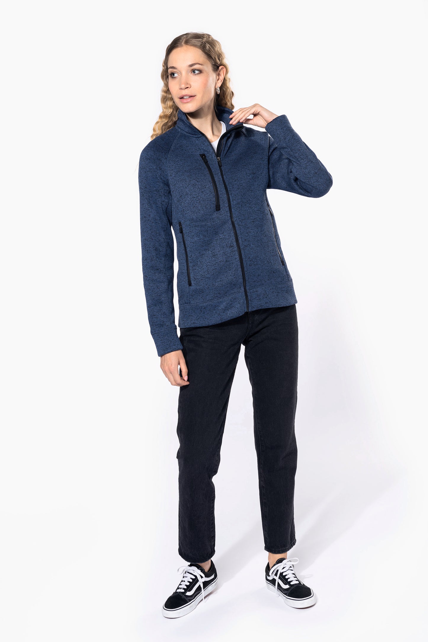 Heather damesvest met rits