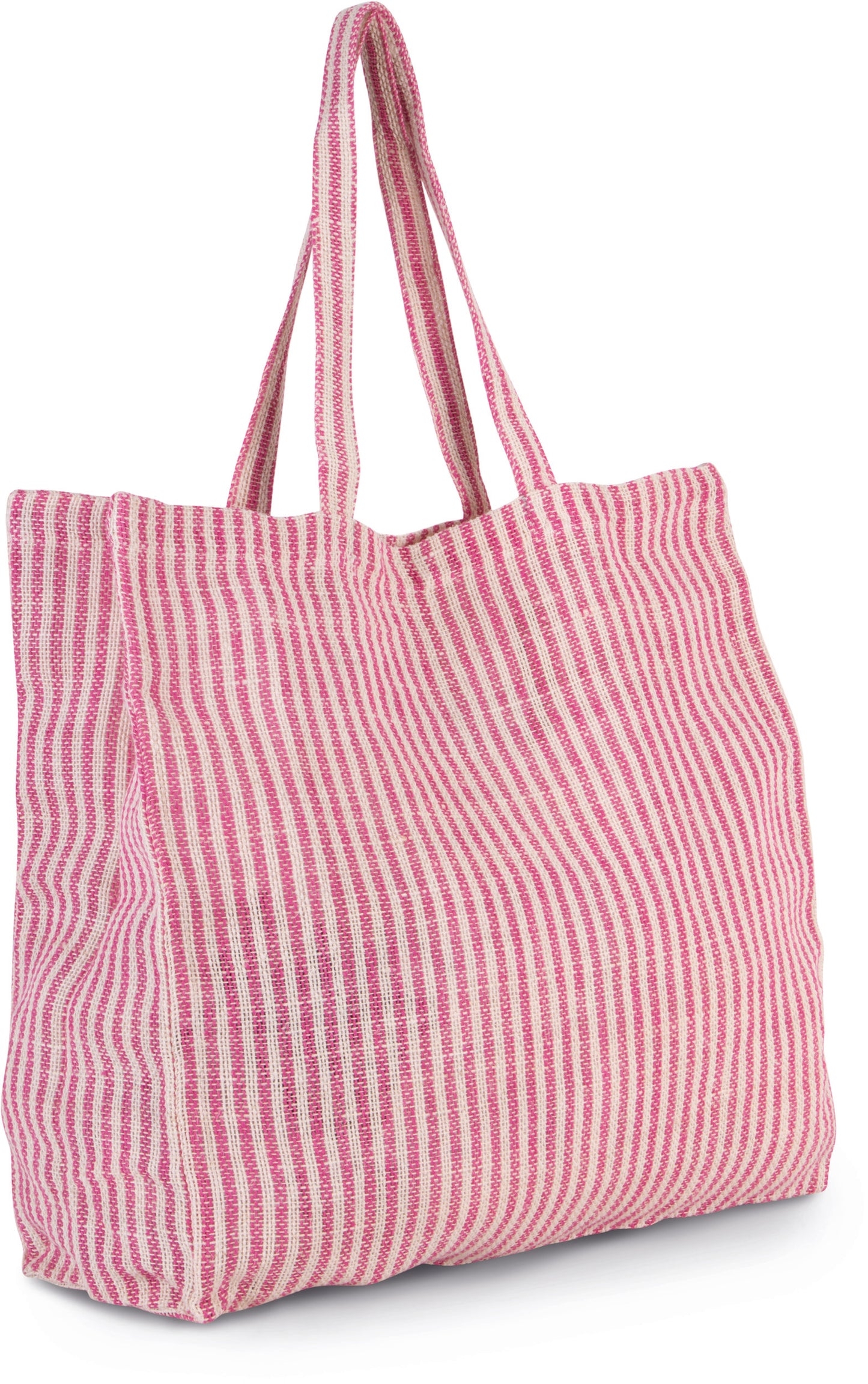 Gestreepte shopper van juco