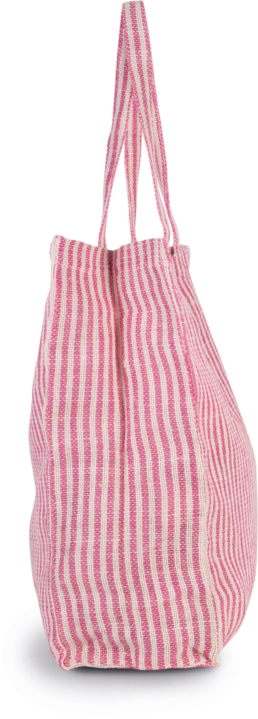 Gestreepte shopper van juco