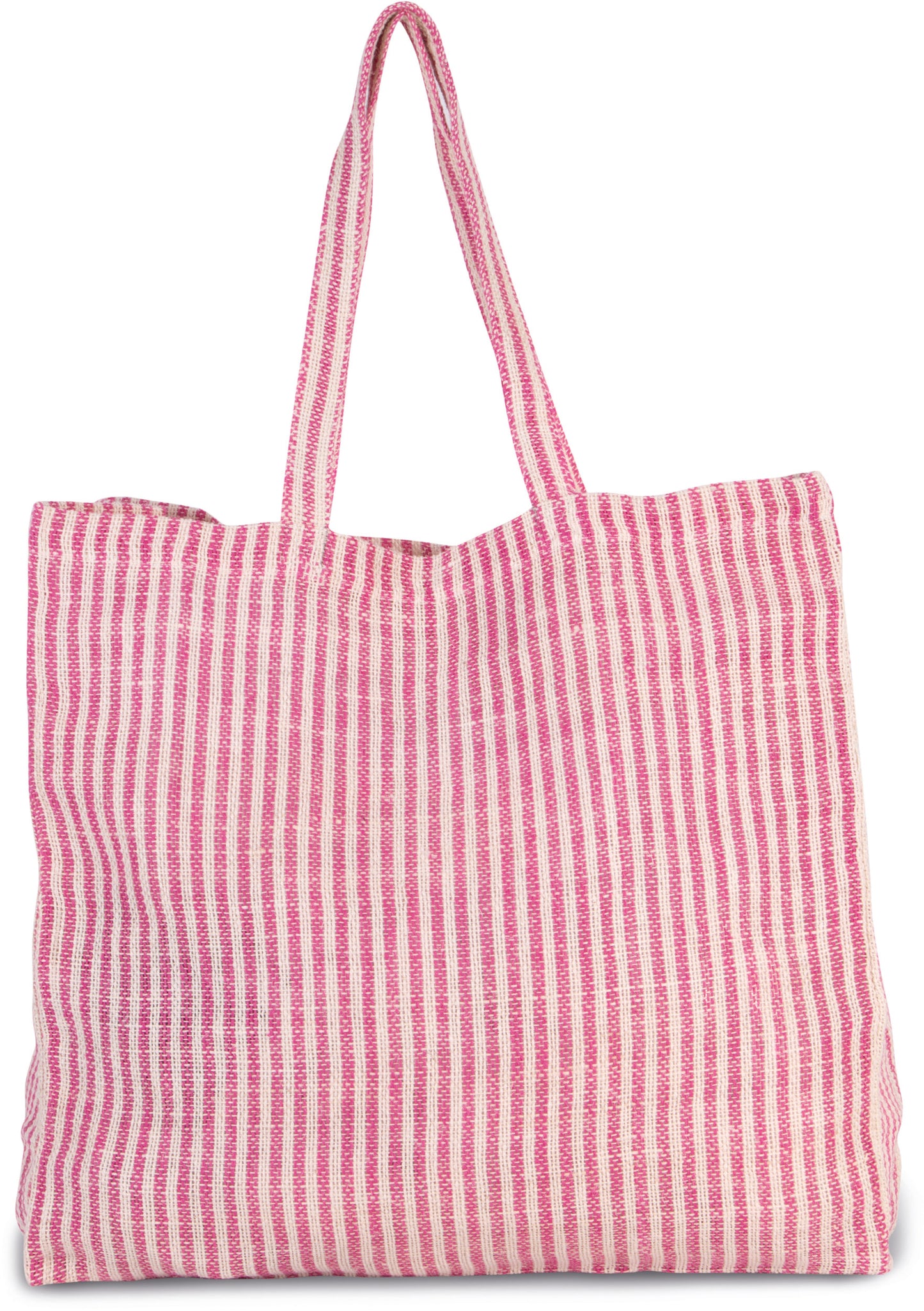 Gestreepte shopper van juco
