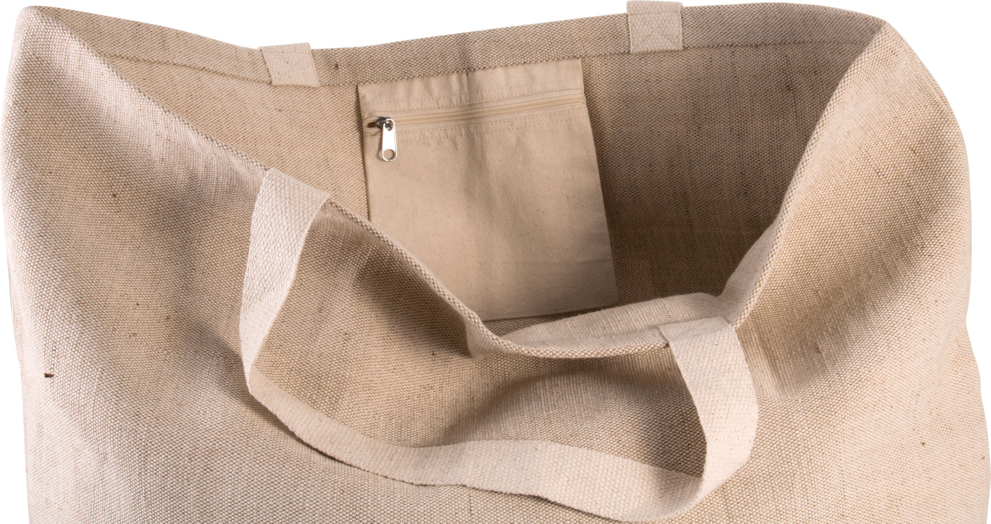 Grote, rustieke shopper/reistas