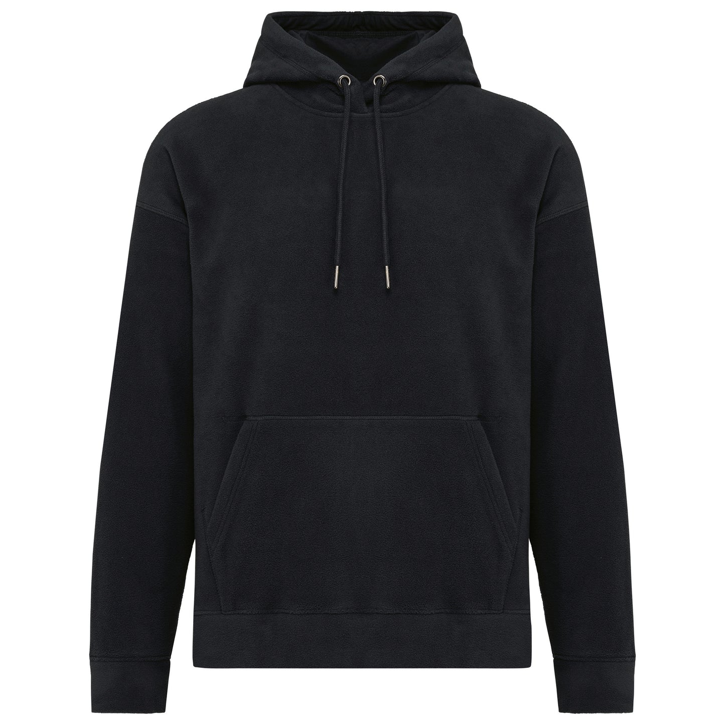 Oversized uniseks sweater met capuchon in gerecycleerd fleece
